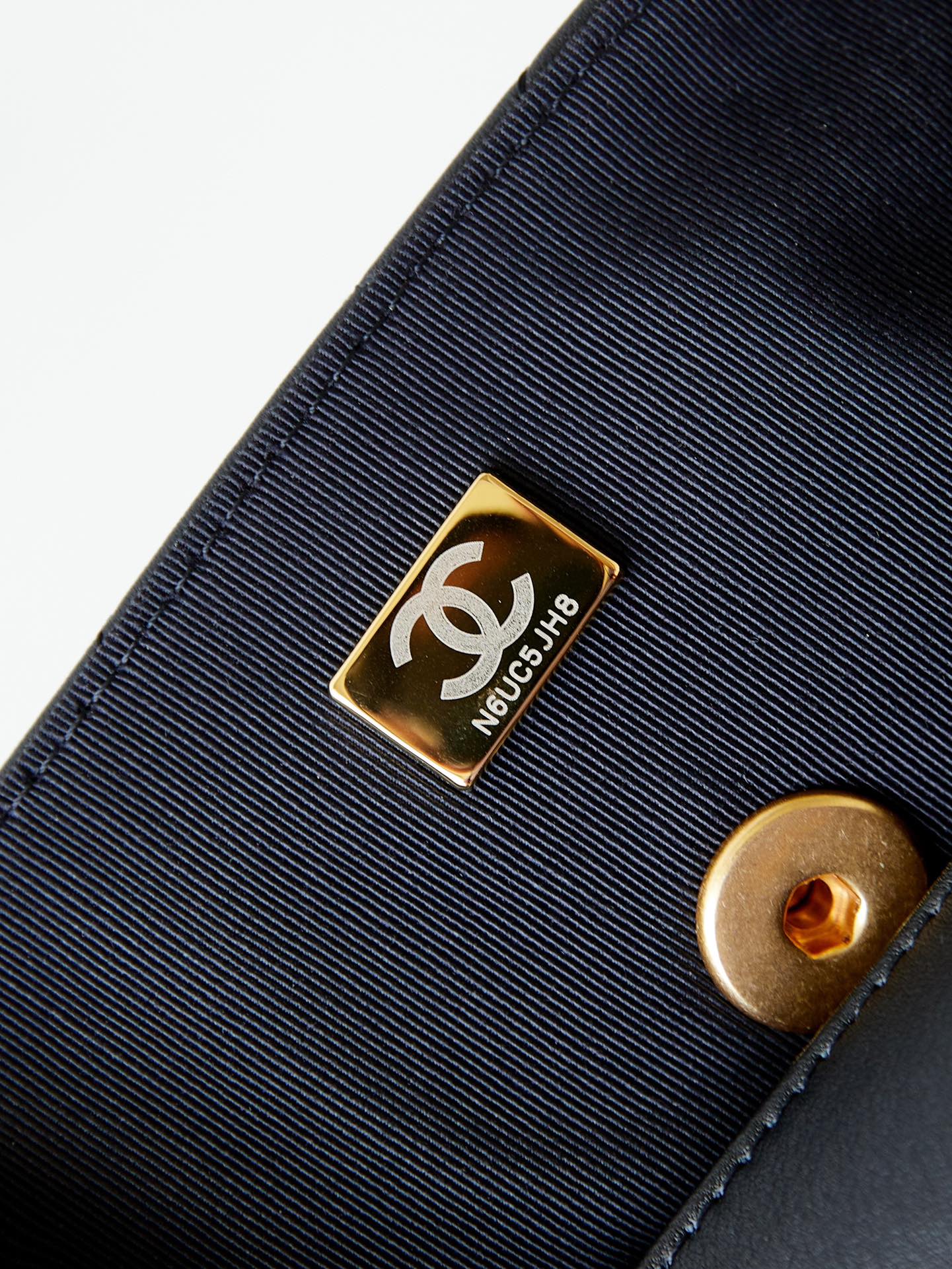 [TOP] CHANEL 23B Gold Coin Cap Bag 13×17×6cm - Black&GHW