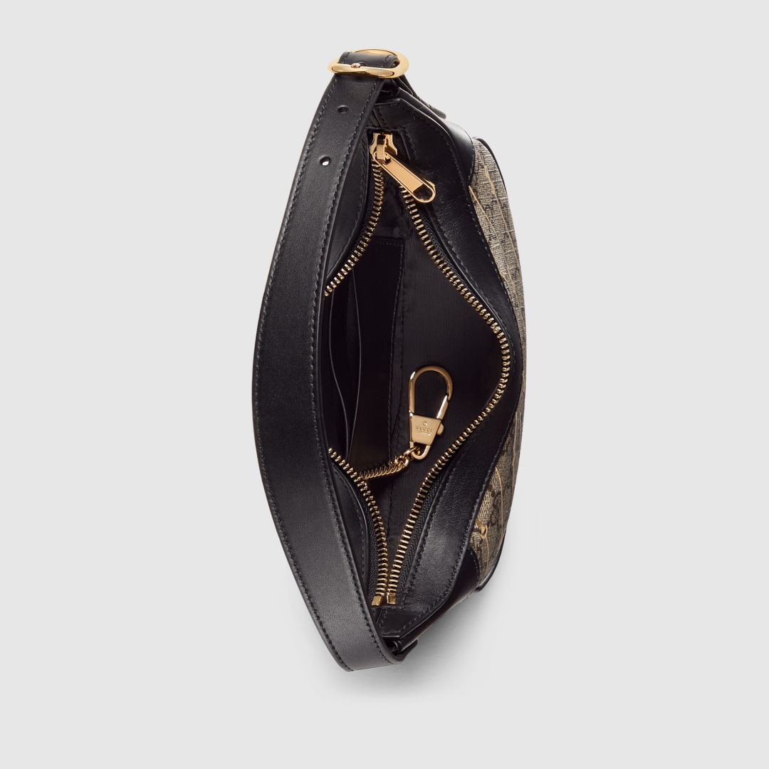 [TOP] GUCCI Leather Underarm Bag 20x15x5cm