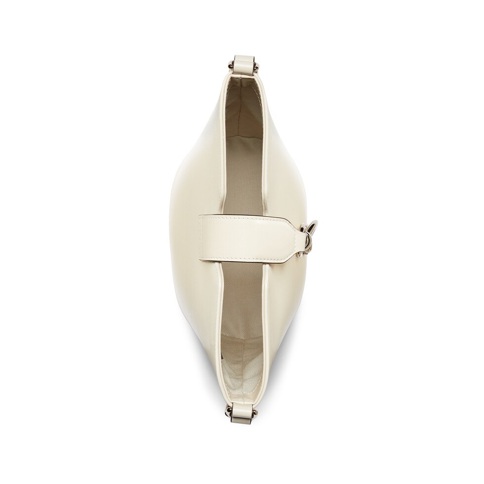 [TOP] GUCCI Leather Bucket Bags 18.5x20.5x12.5cm - White/Black