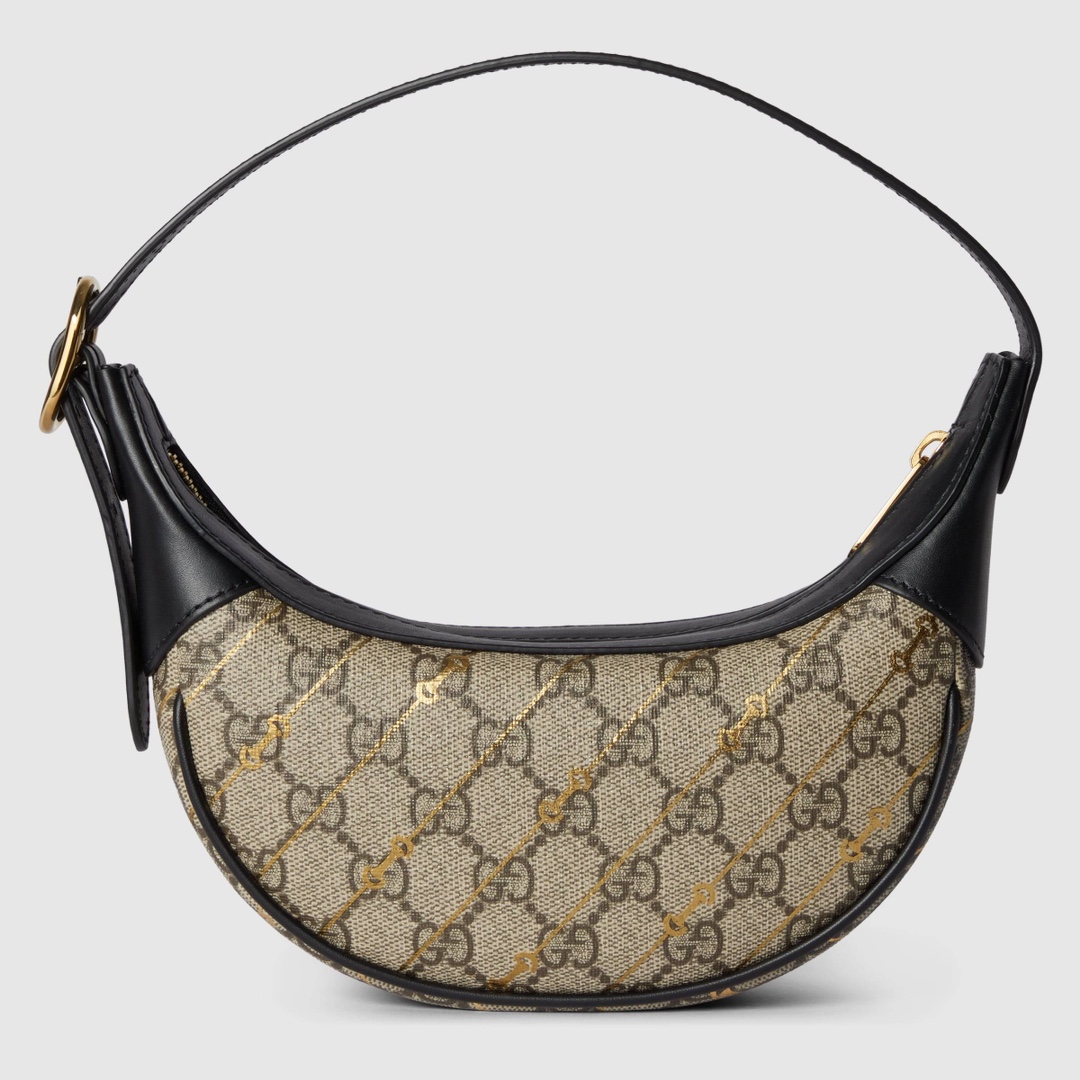 [TOP] GUCCI Leather Underarm Bag 20x15x5cm