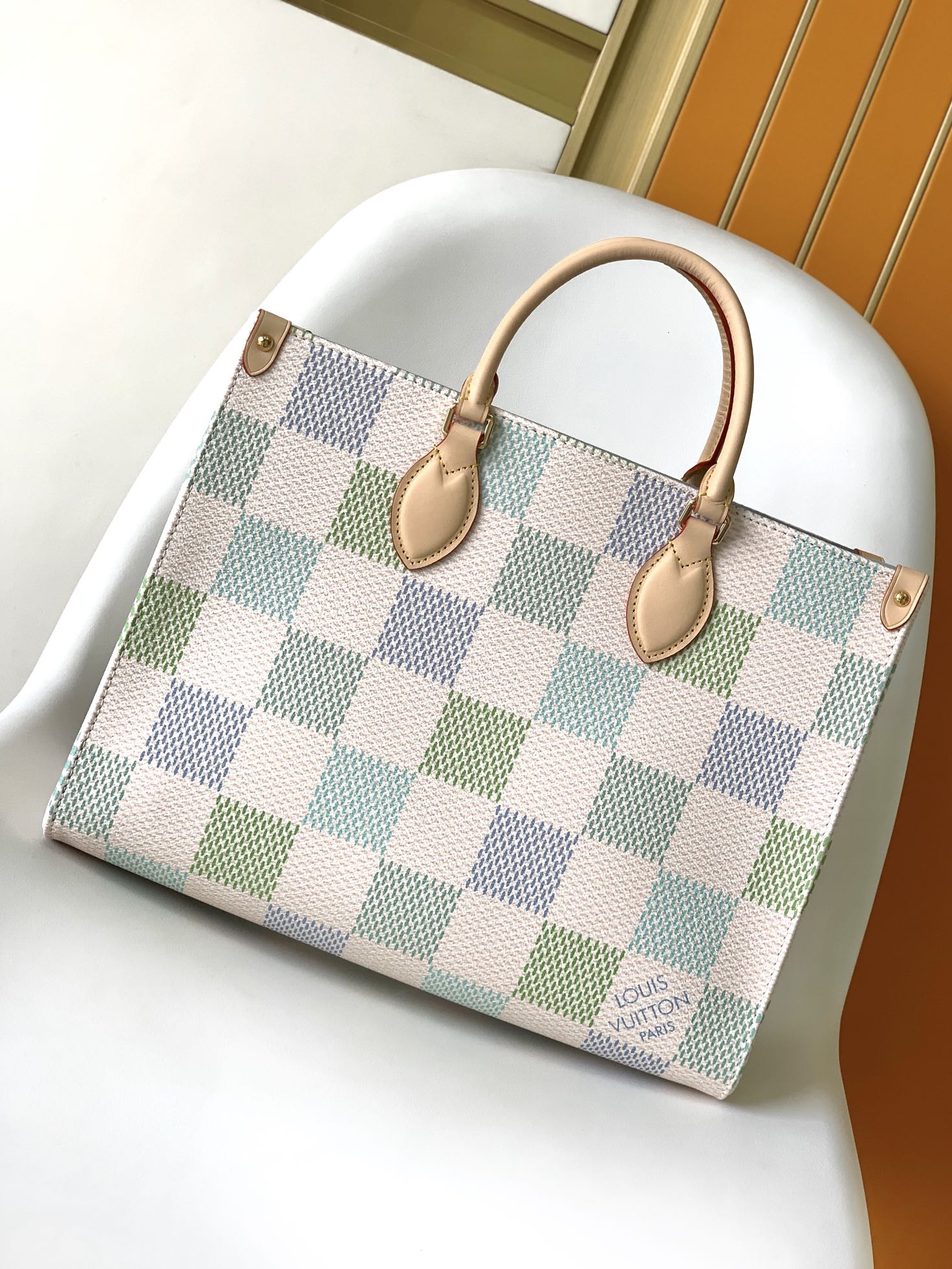 [TOP] Louis Vuitton LV On the GO Bags Medium Checkerboard Handbag - 35x27x14cm