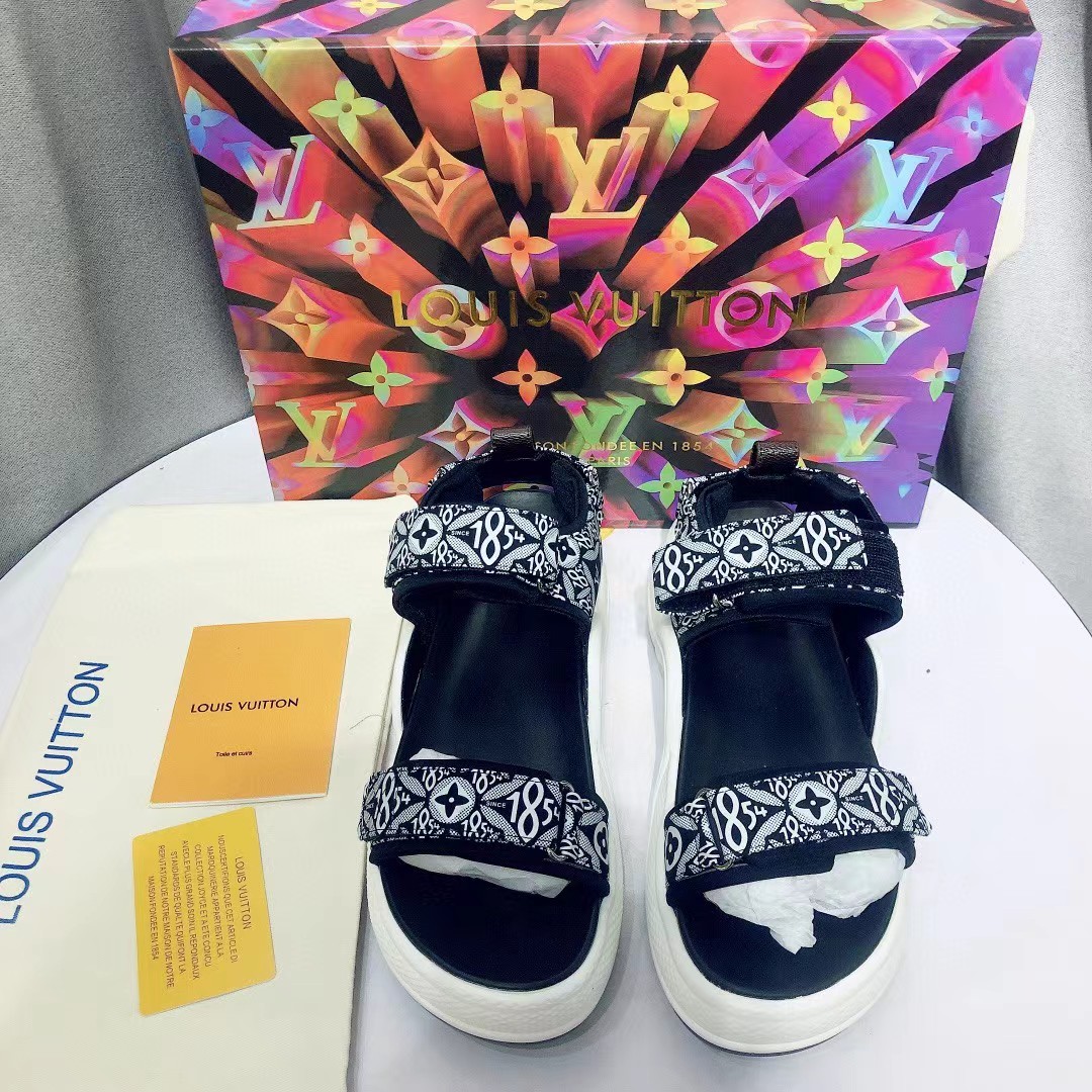 [TOP] Louis Vuitton LV Sandals - Black