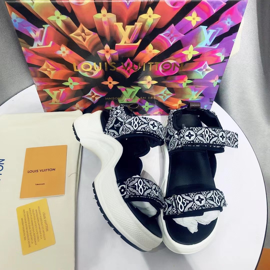 [TOP] Louis Vuitton LV Sandals - Black