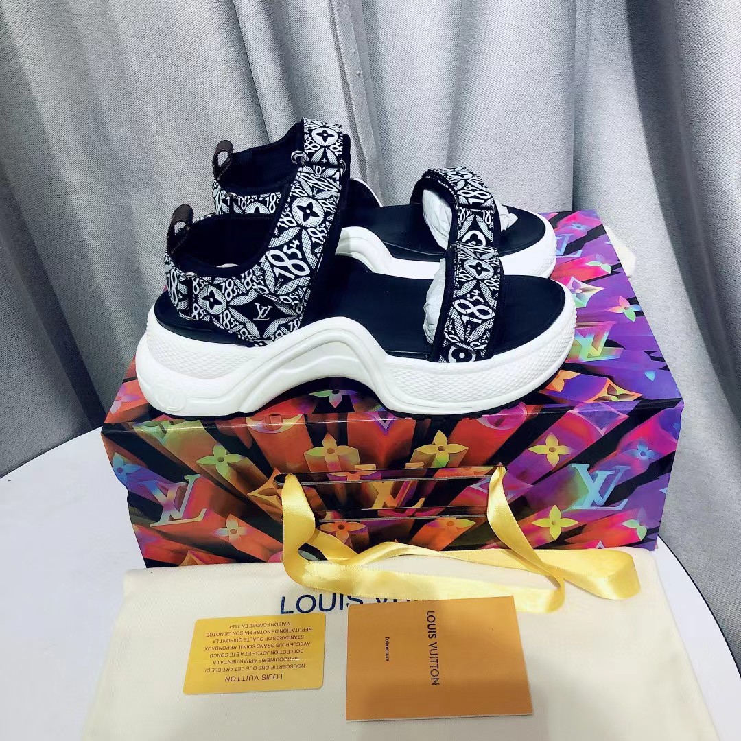 [TOP] Louis Vuitton LV Sandals - Black