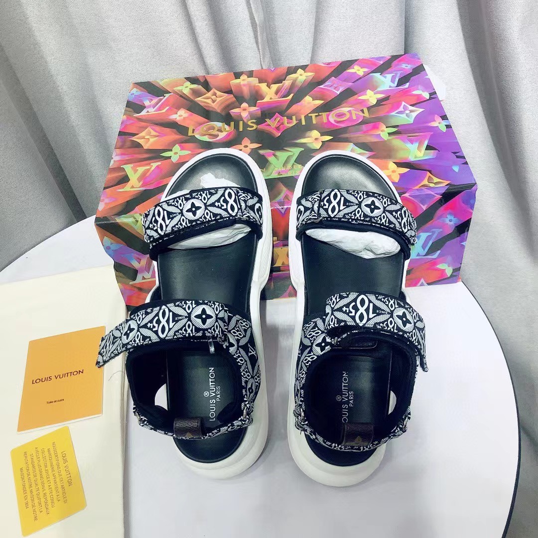[TOP] Louis Vuitton LV Sandals - Black