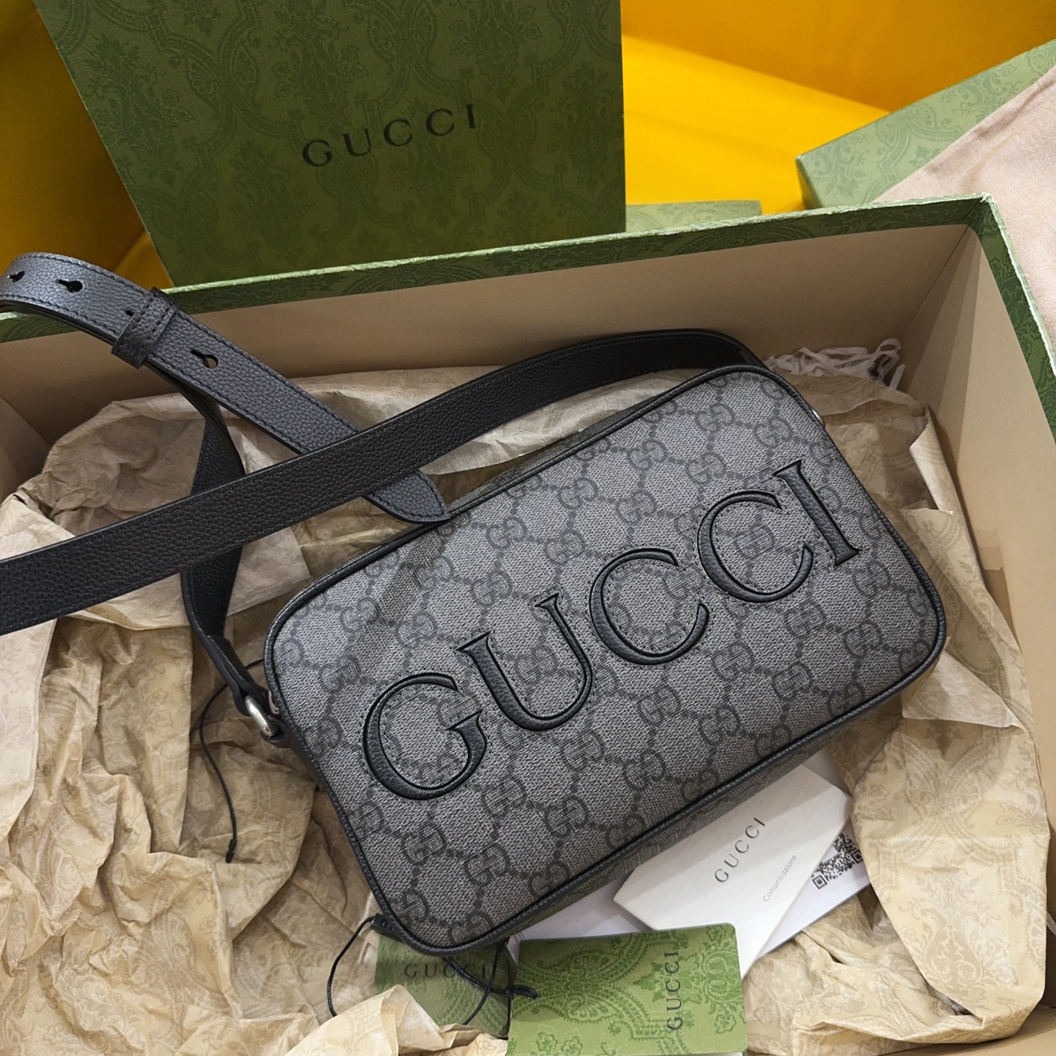 [TOP] GUCCI Men's Shoulder Bags 23.5x14x6cm - 2 Colors