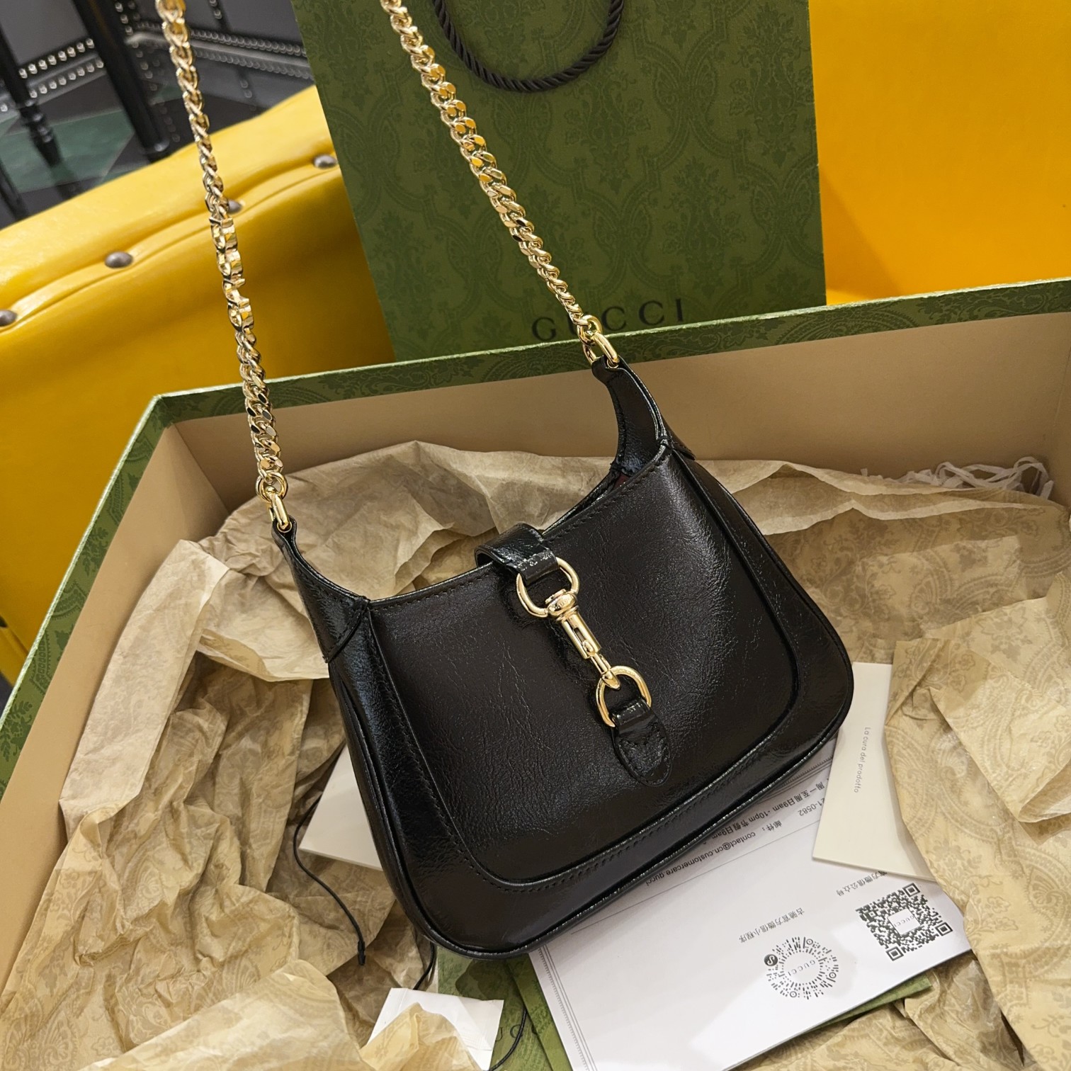 [TOP] GUCCI Jackie Notte Mini Shoulder Backpack 19.5x18x3.5cm -3 Colors