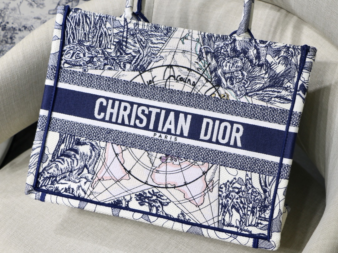 [TOP] Christian Dior Global Travel Series Book Tote Bag 36.5X27.5X16.5cm
