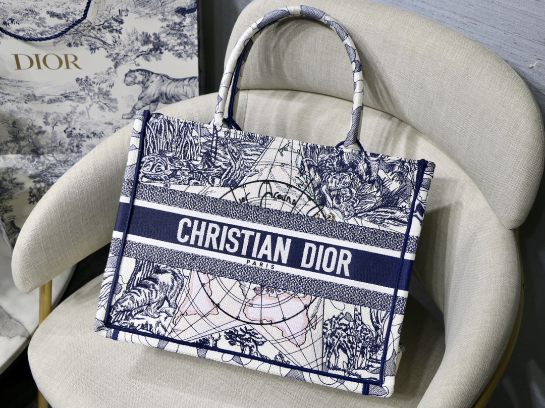 [TOP] Christian Dior Global Travel Series Book Tote Bag 36.5X27.5X16.5cm