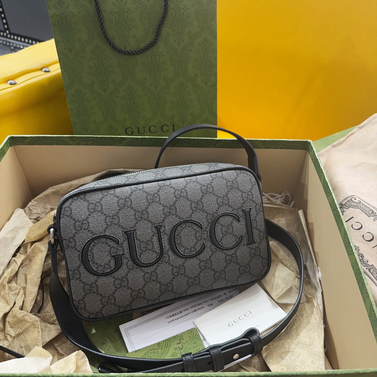 [TOP] GUCCI Men's Shoulder Bags 23.5x14x6cm - 2 Colors