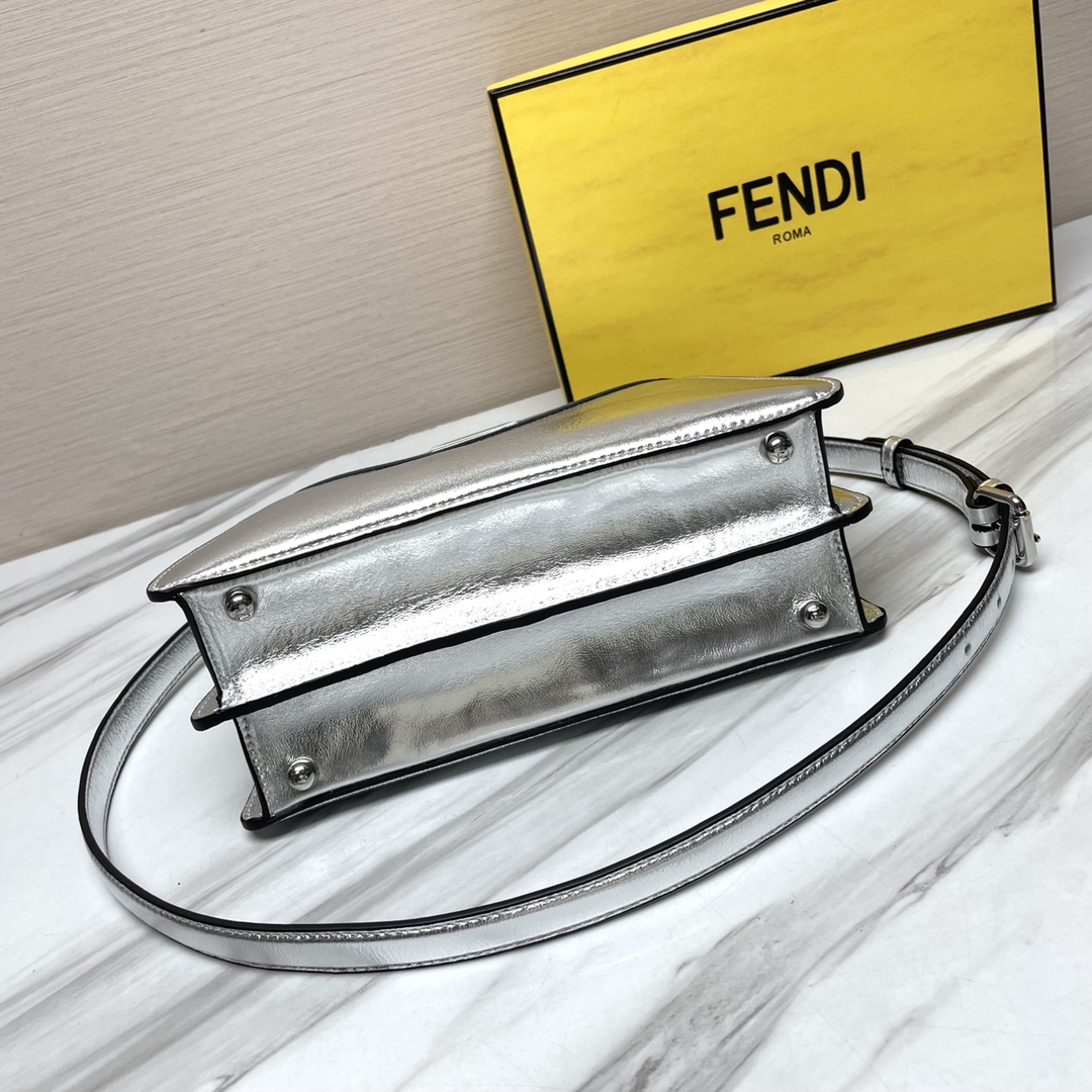 [TOP] FENDI Classic Peekaboo I See U - 20CM/27CM Silver - SHW