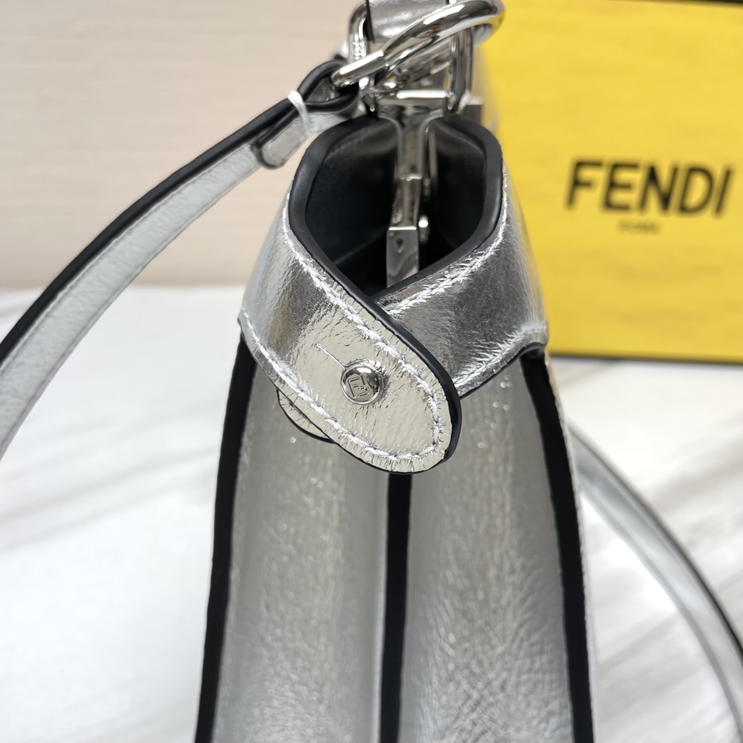 [TOP] FENDI Classic Peekaboo I See U - 20CM/27CM Silver - SHW