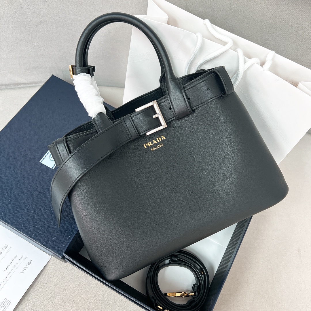[TOP] PRADA DoubleBag Small Shopping Bag 32Ｘ23Ｘ11CM - 3 Colors