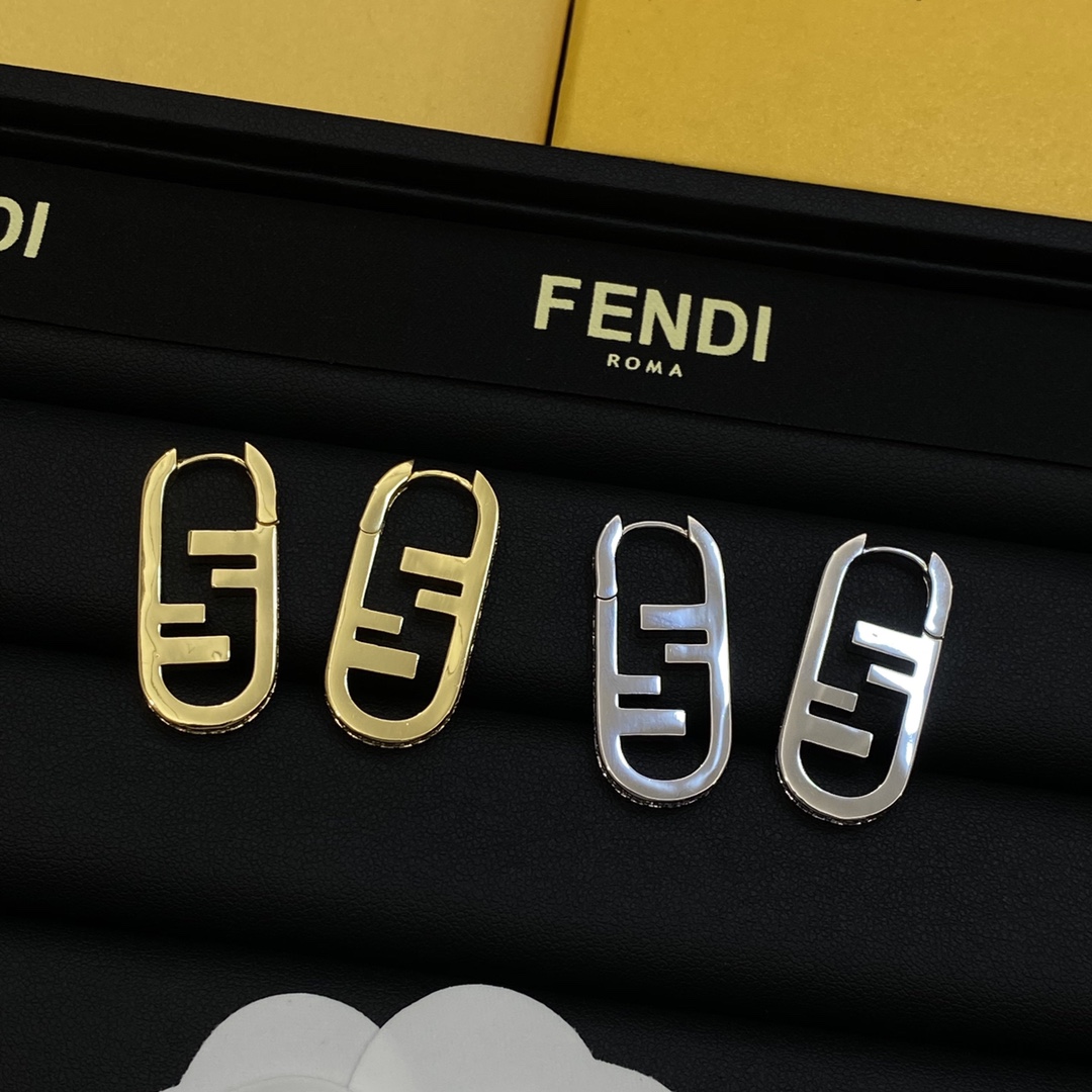 [TOP] FENDI FF Earrings - 2 Color