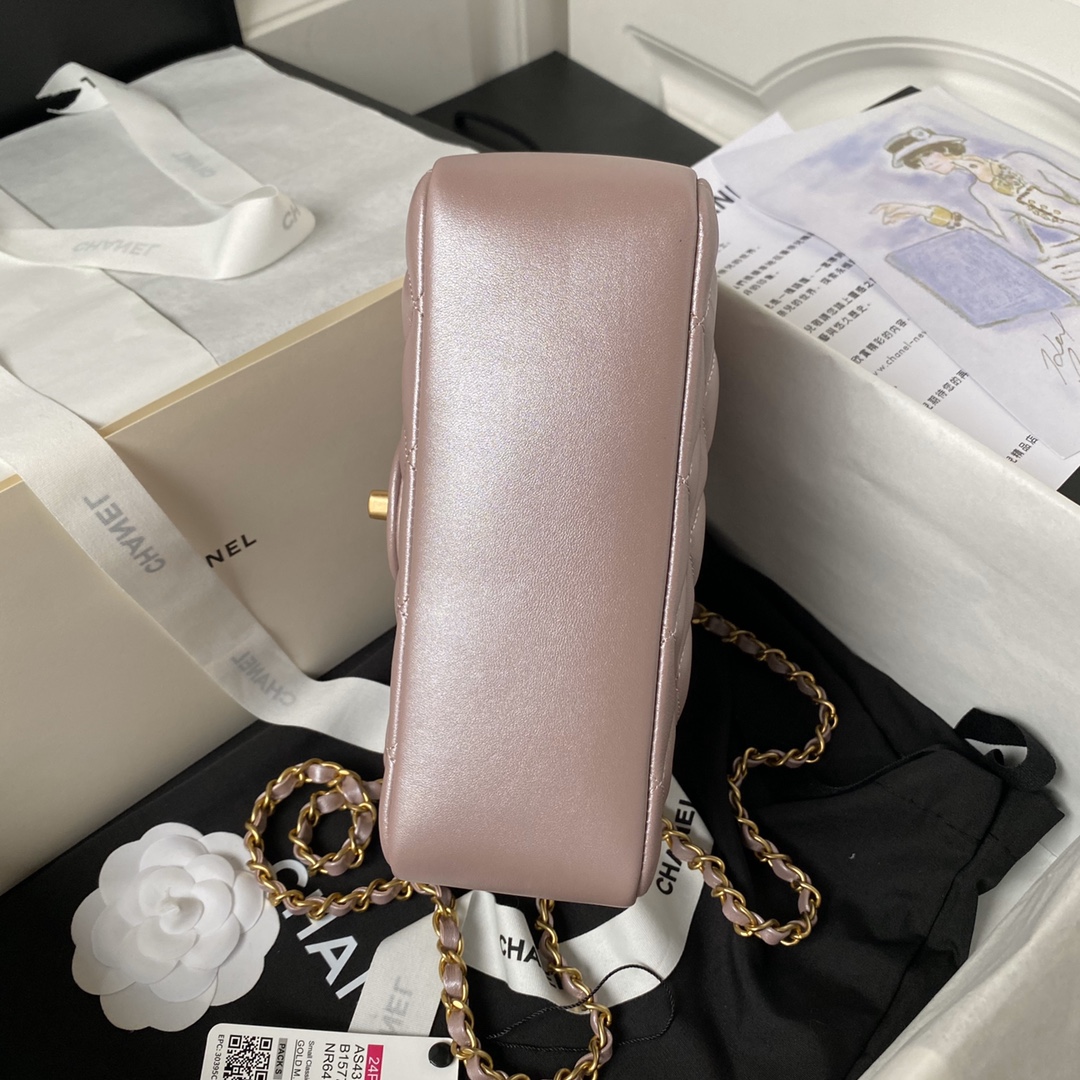 [TOP] CHANEL Pearl Flab Bags - 12.5×17×5cm/14.5×19.5×7.5cm - GHW&Pink
