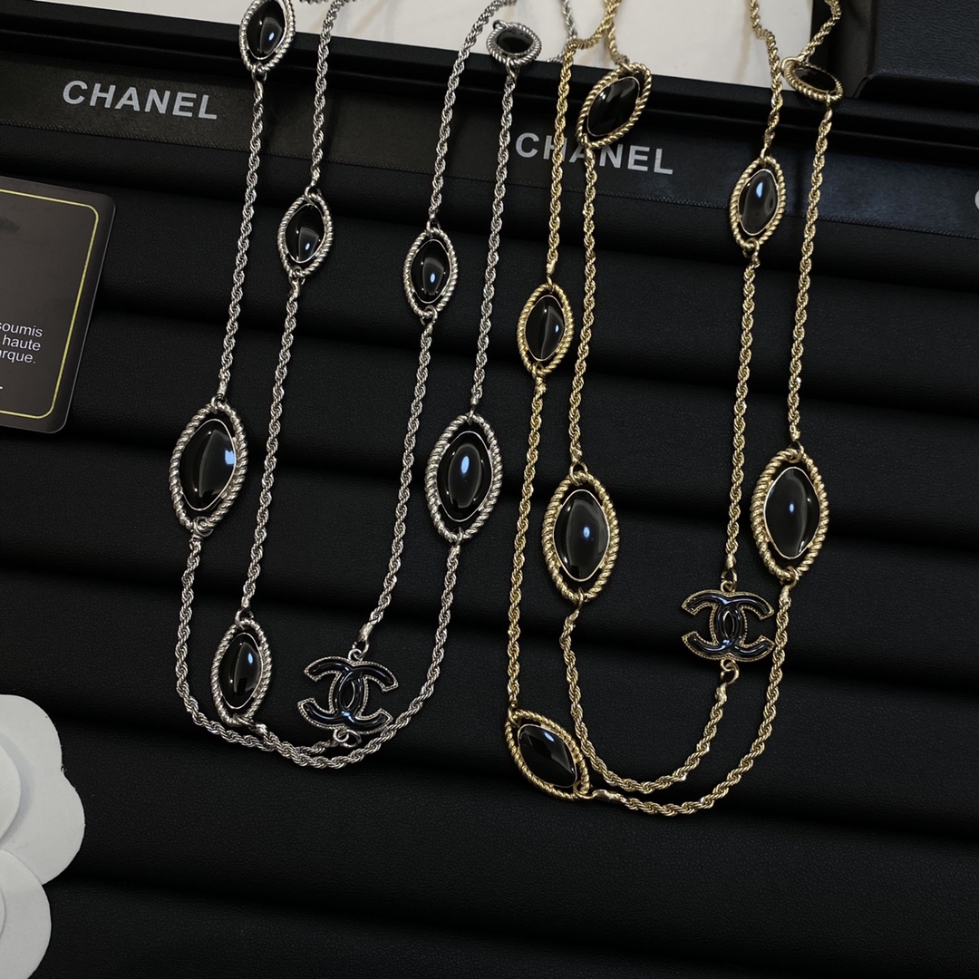 [TOP] CHANEL Sweater Chain Necklace - 2 Color