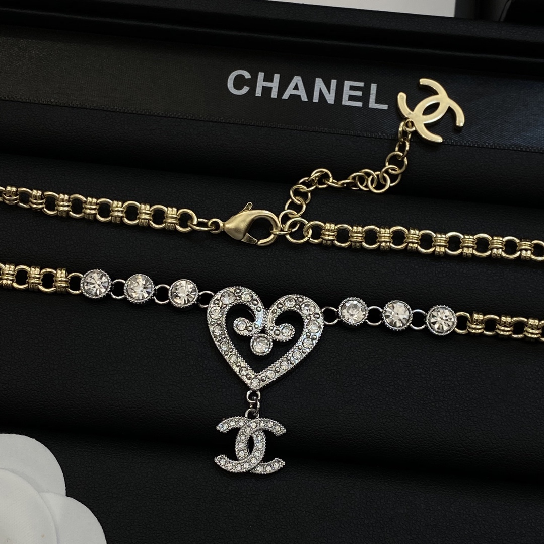 [TOP] CHANEL Necklace - Silver&Gold