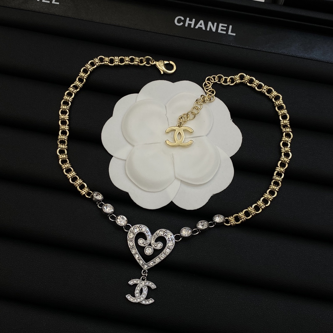 [TOP] CHANEL Necklace - Silver&Gold