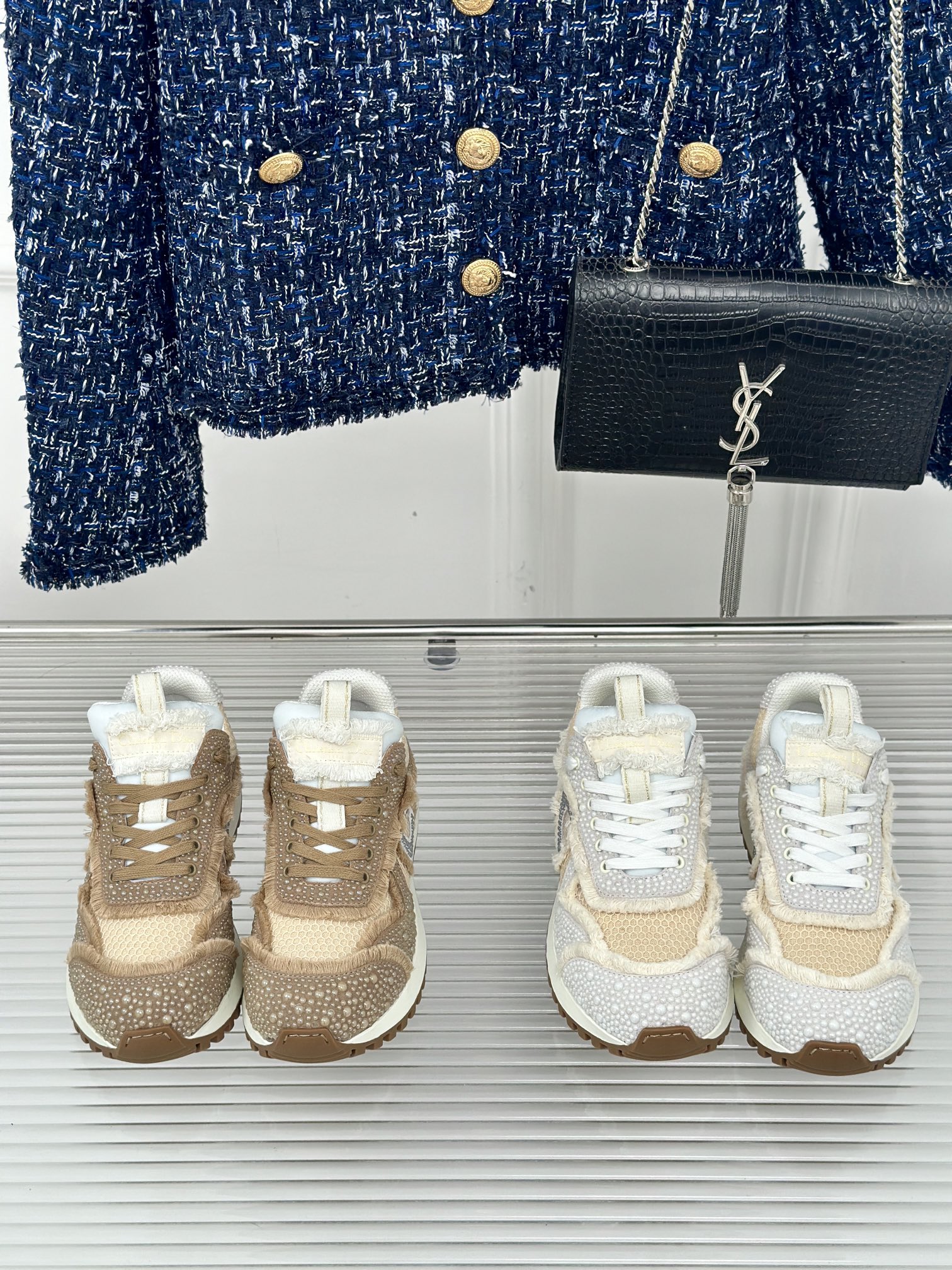 [TOP] Christian Dior Pearl Casual Sports Shoes - 2 Colors