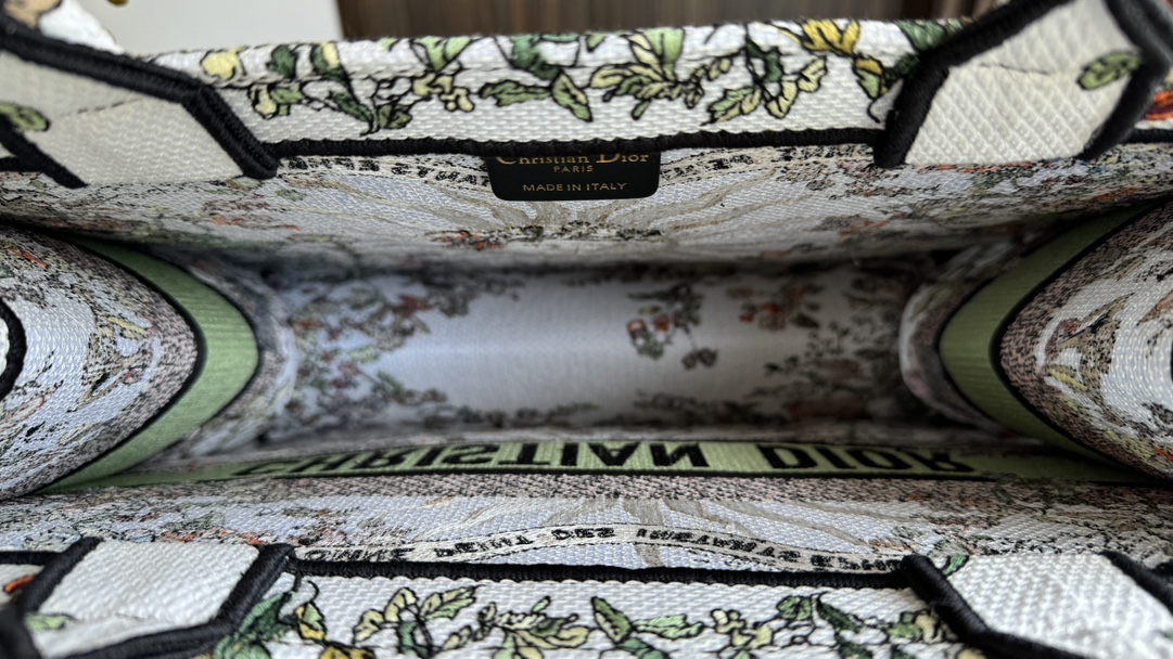 [TOP] Christian Dior Medium Natural Element Embroidered Tote Bag 36*18*28cm