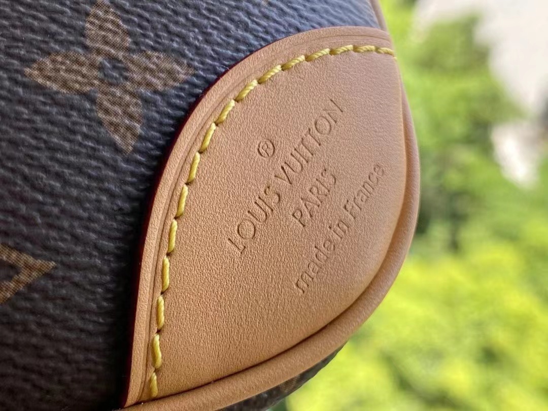 [TOP] Louis Vuitton LV £V Monogram Mini Deauville Bag 21 x 16 x 7cm-Brown