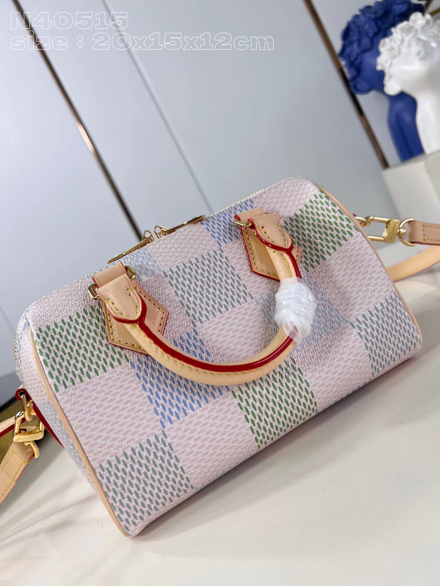 [TOP] Louis Vuitton LV Speedy Bandoulière 20 Handbag20 x 15 x 12 cm-Pink