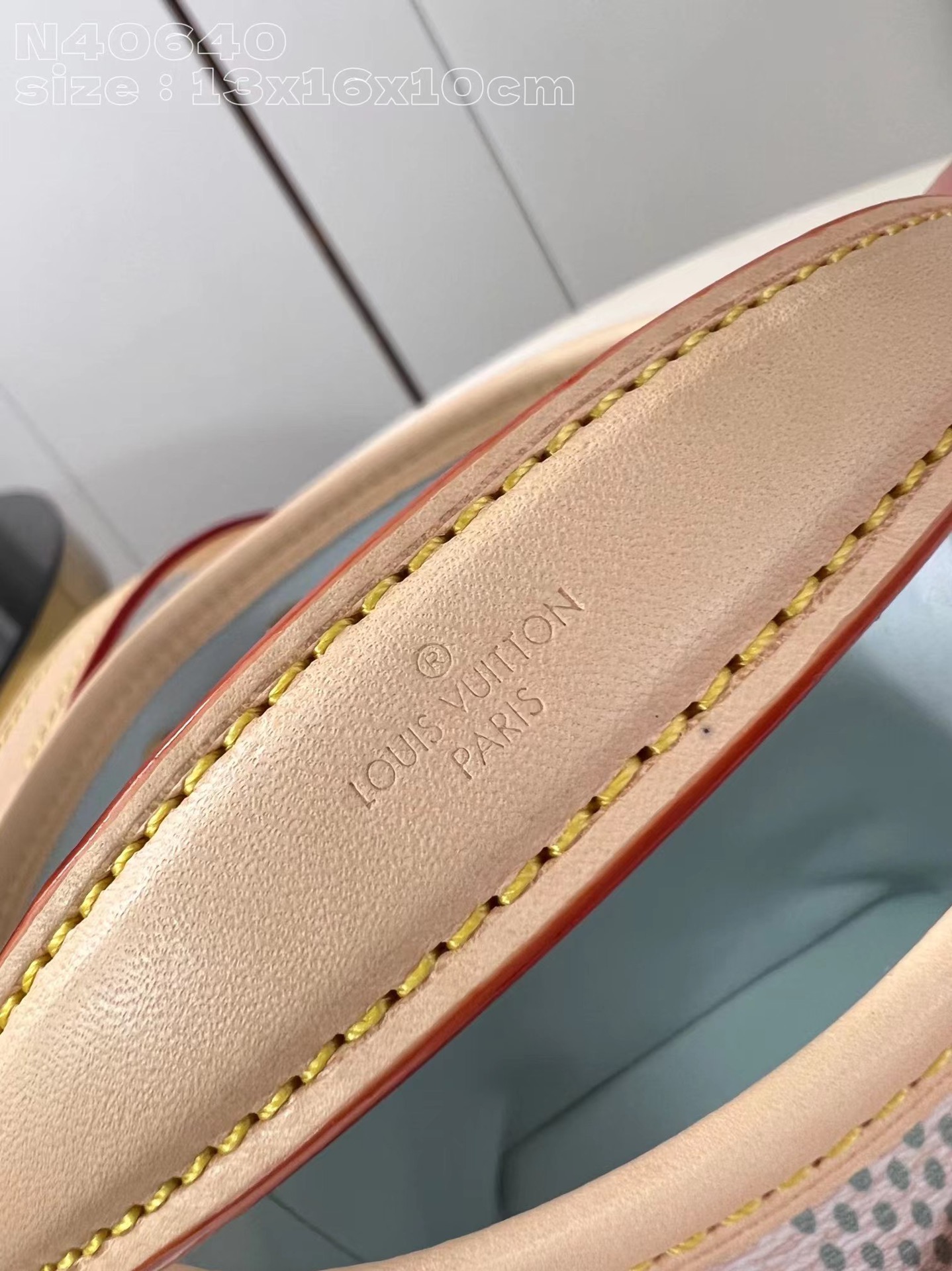 [TOP] Louis Vuitton LV Damierlicious Series Nano Noe Bags 13x16x10cm-Pink