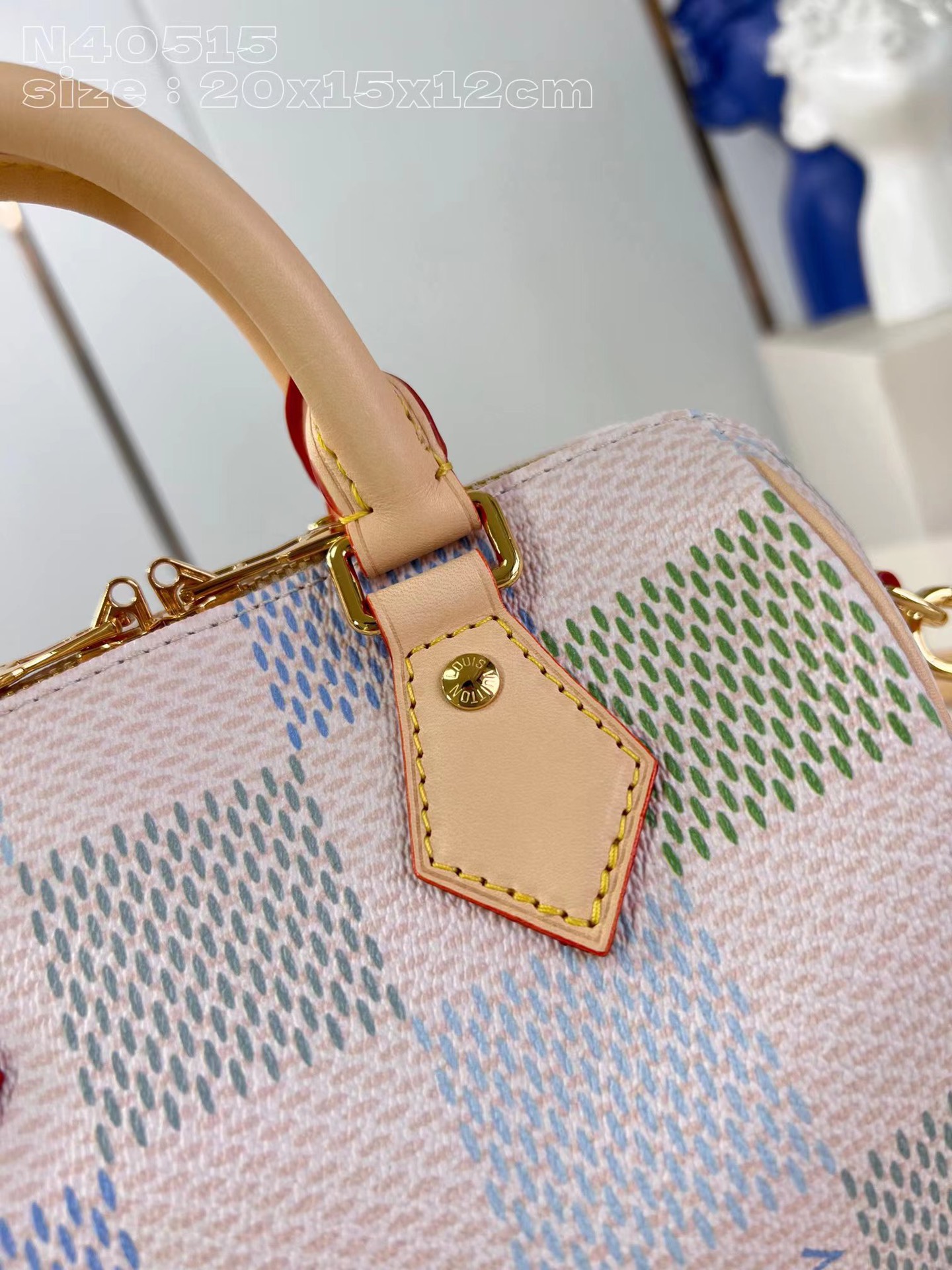 [TOP] Louis Vuitton LV Speedy Bandoulière 20 Handbag20 x 15 x 12 cm-Pink