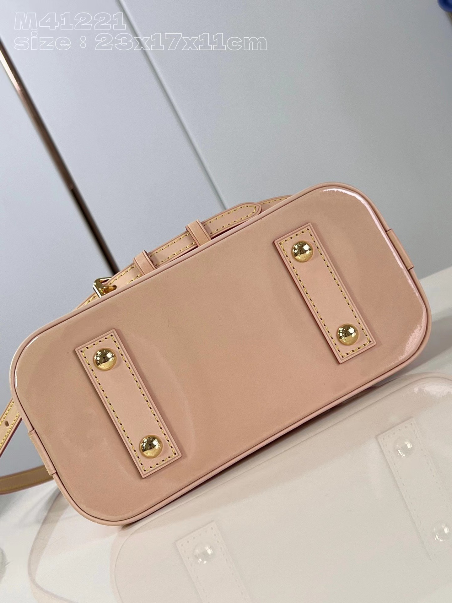 [TOP] Louis Vuitton LV Calfskin Alma BB Handbags - 23x17x11cm- Pink