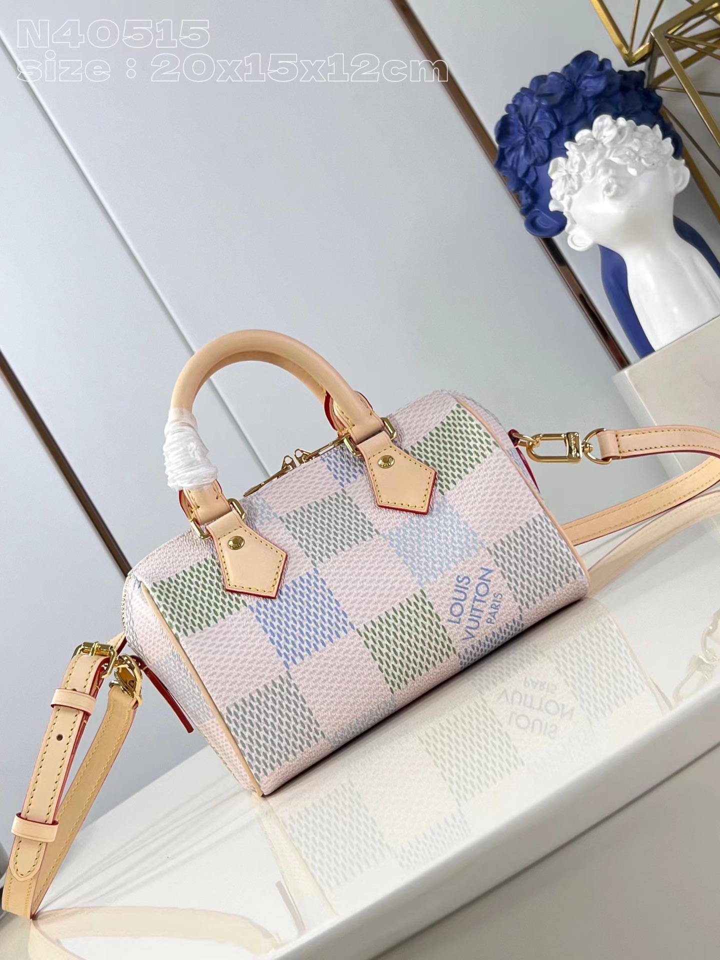 [TOP] Louis Vuitton LV Speedy Bandoulière 20 Handbag20 x 15 x 12 cm-Pink