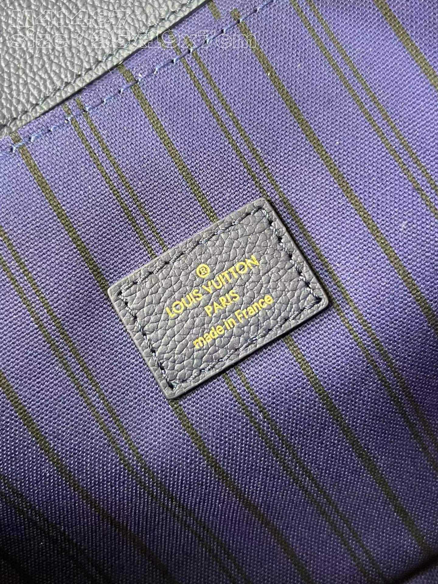 [TOP] Louis Vuitton LV Monogram Leather Pochette Metis Bags 25x19x7cm- Black