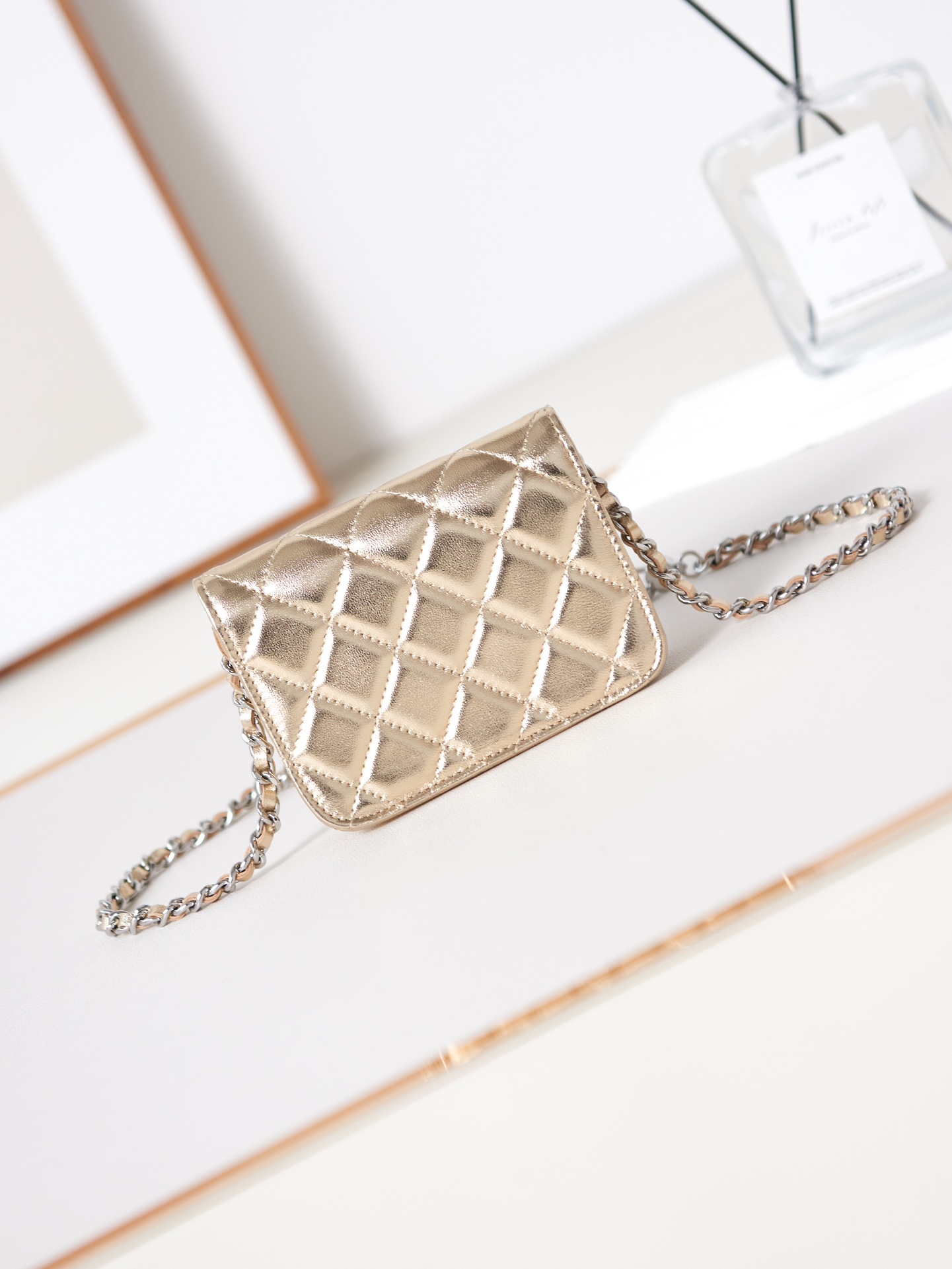 [TOP] CHANEL Star Diamond LOGO Mini Bags - SHW -  Silver&Gold