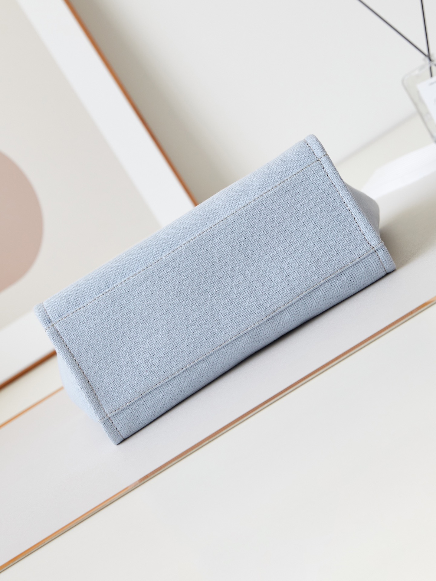 [TOP] CHANEL Deauville Tote Shopping Bag 33cm - Glacier Blue