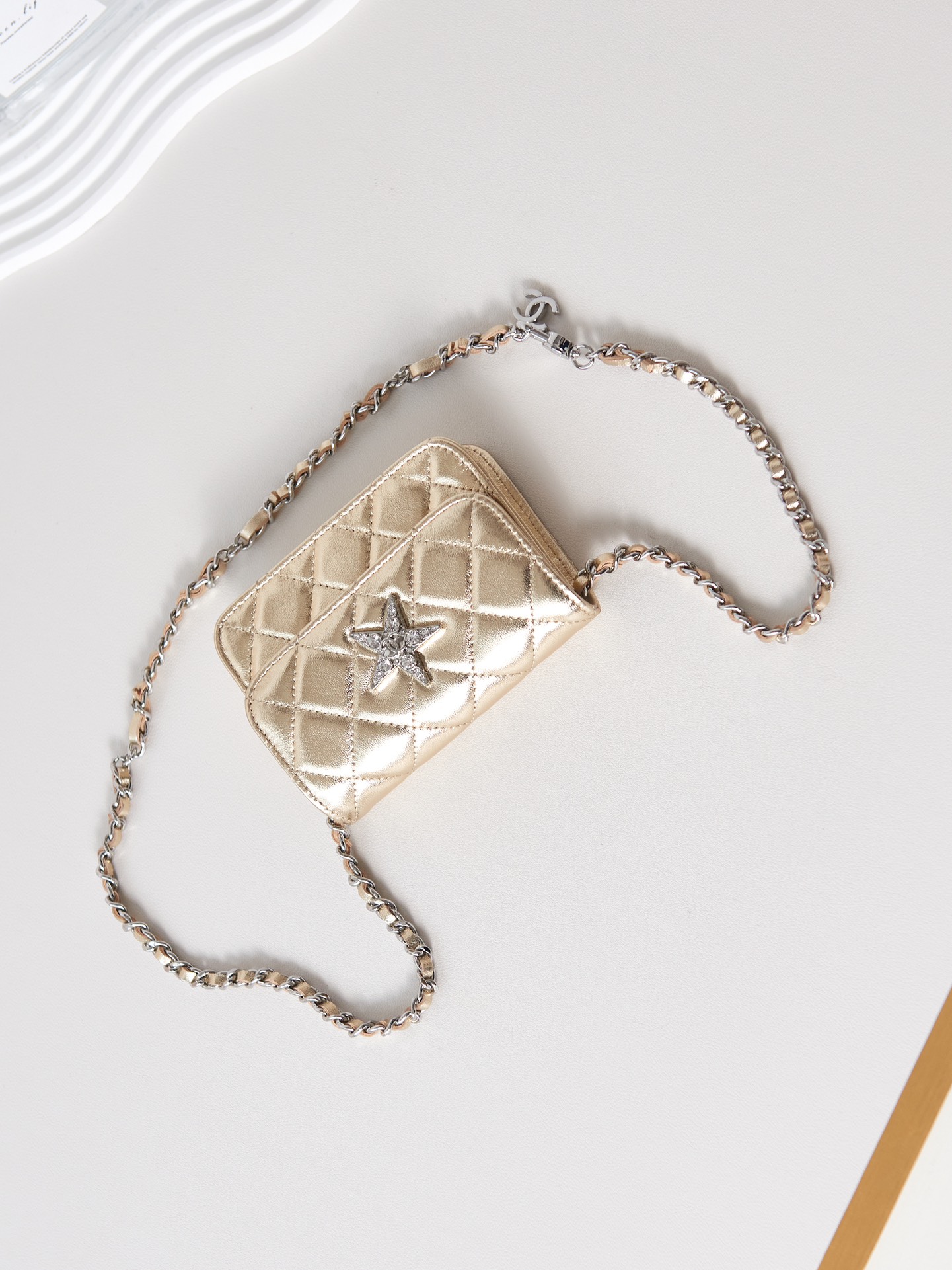 [TOP] CHANEL Star Diamond LOGO Mini Bags - SHW -  Silver&Gold