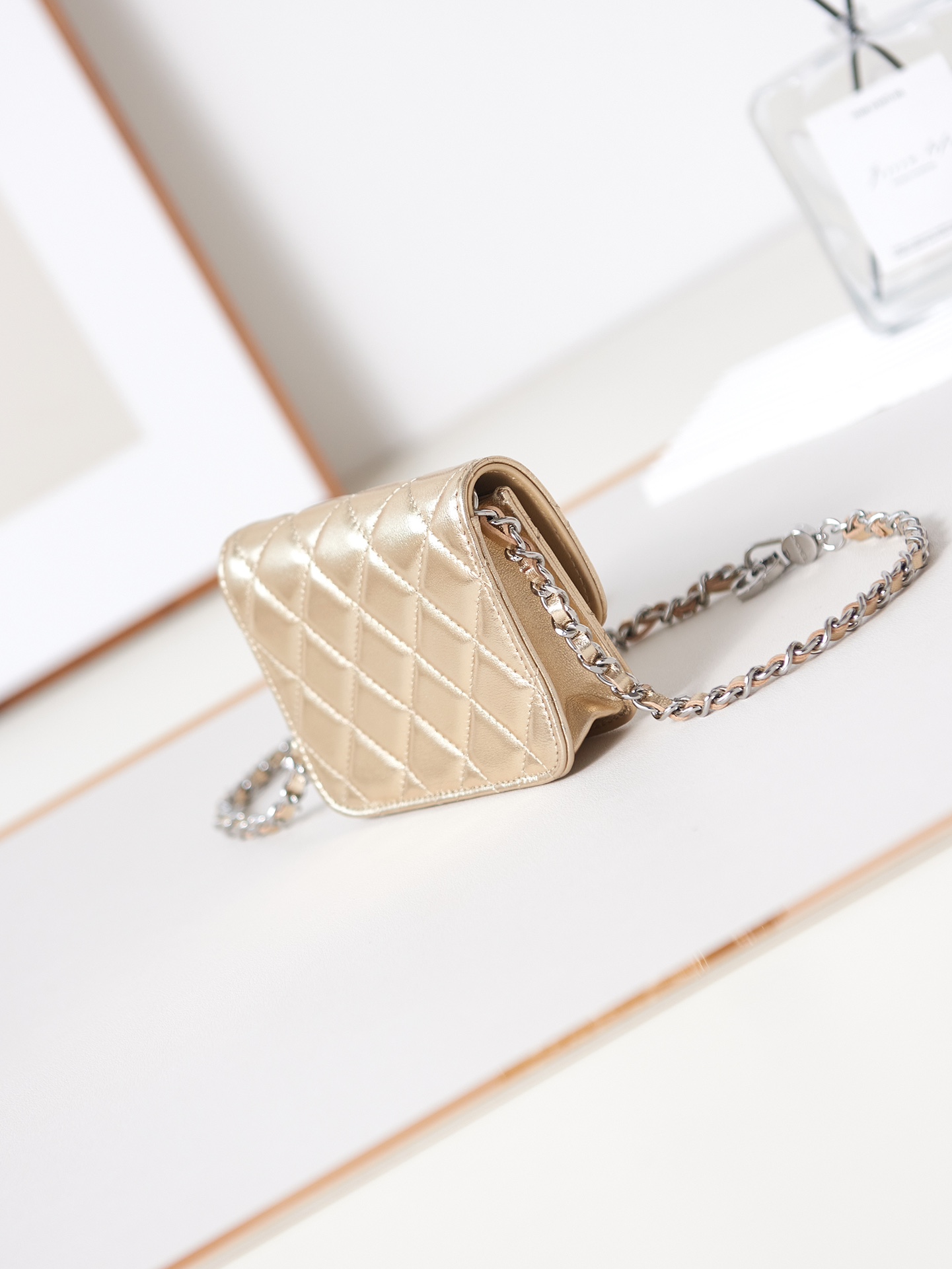 [TOP] CHANEL Star Diamond LOGO Mini Bags - SHW -  Silver&Gold