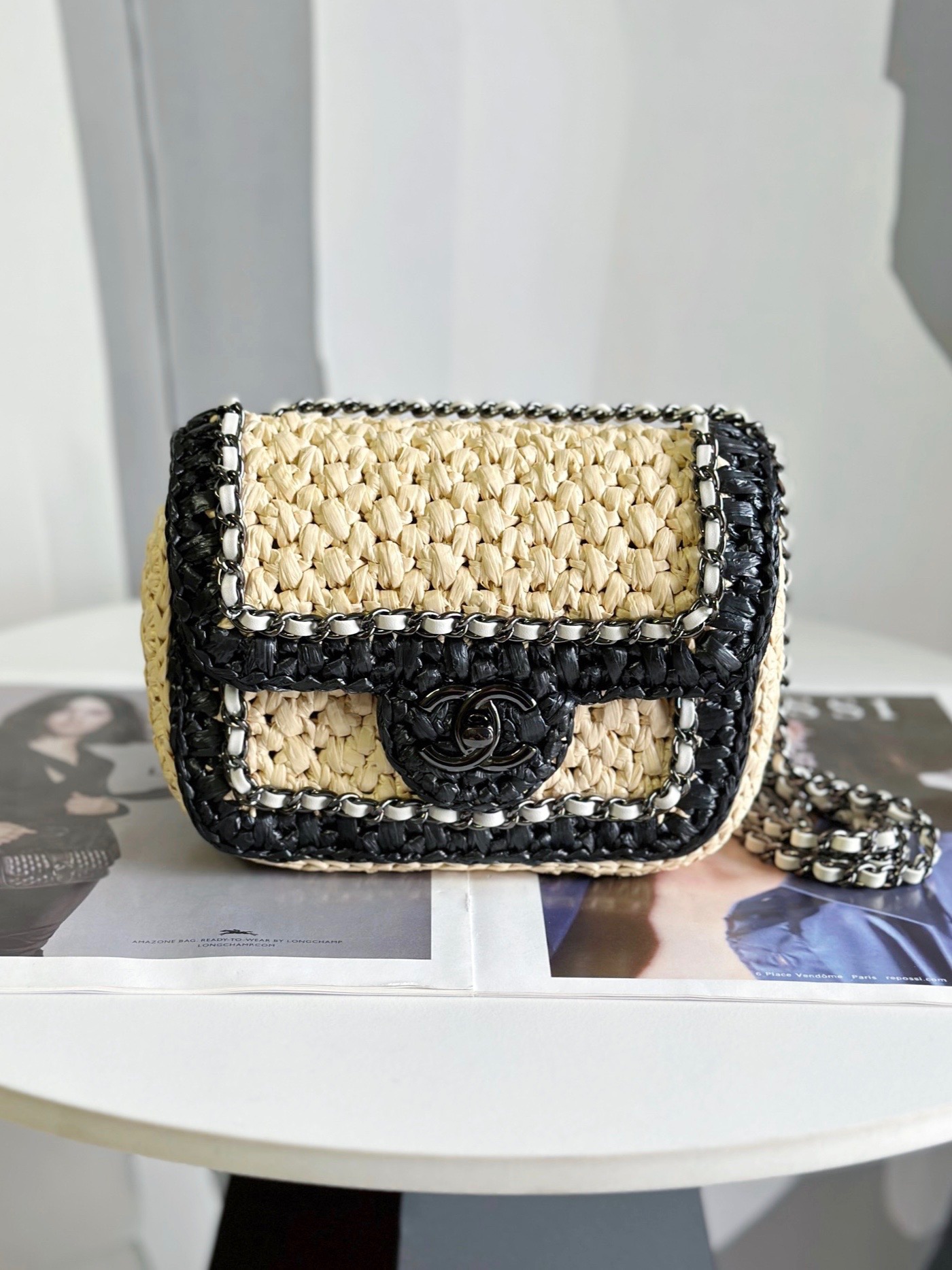 [TOP] CHANEL 24c Hand Woven Flab Bags - 18cm/23cm