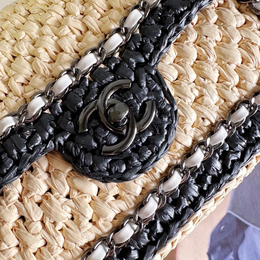 [TOP] CHANEL 24c Hand Woven Flab Bags - 18cm/23cm