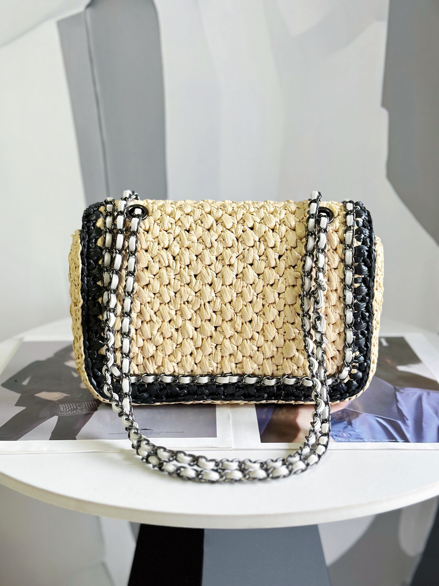 [TOP] CHANEL 24c Hand Woven Flab Bags - 18cm/23cm