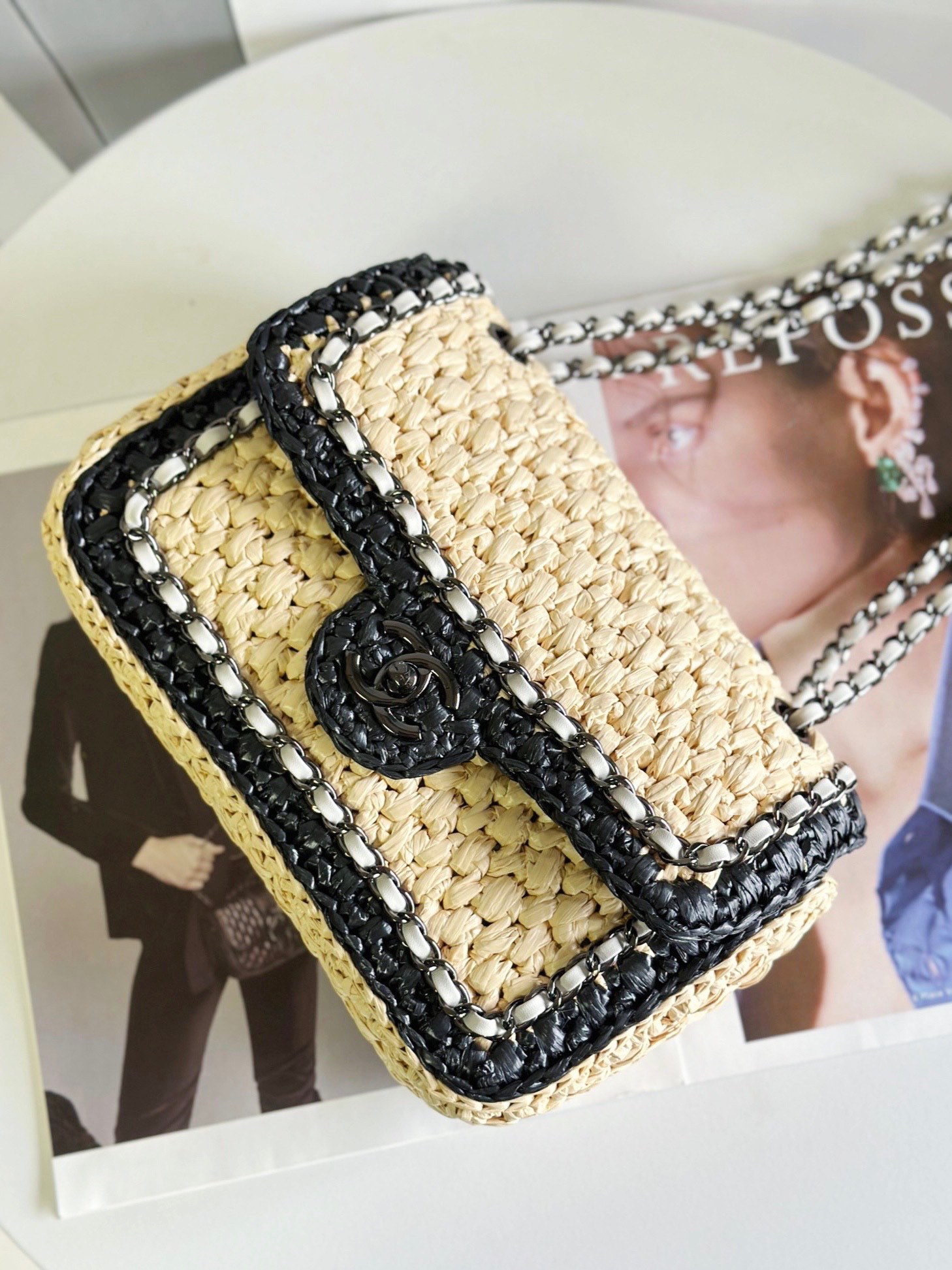 [TOP] CHANEL 24c Hand Woven Flab Bags - 18cm/23cm