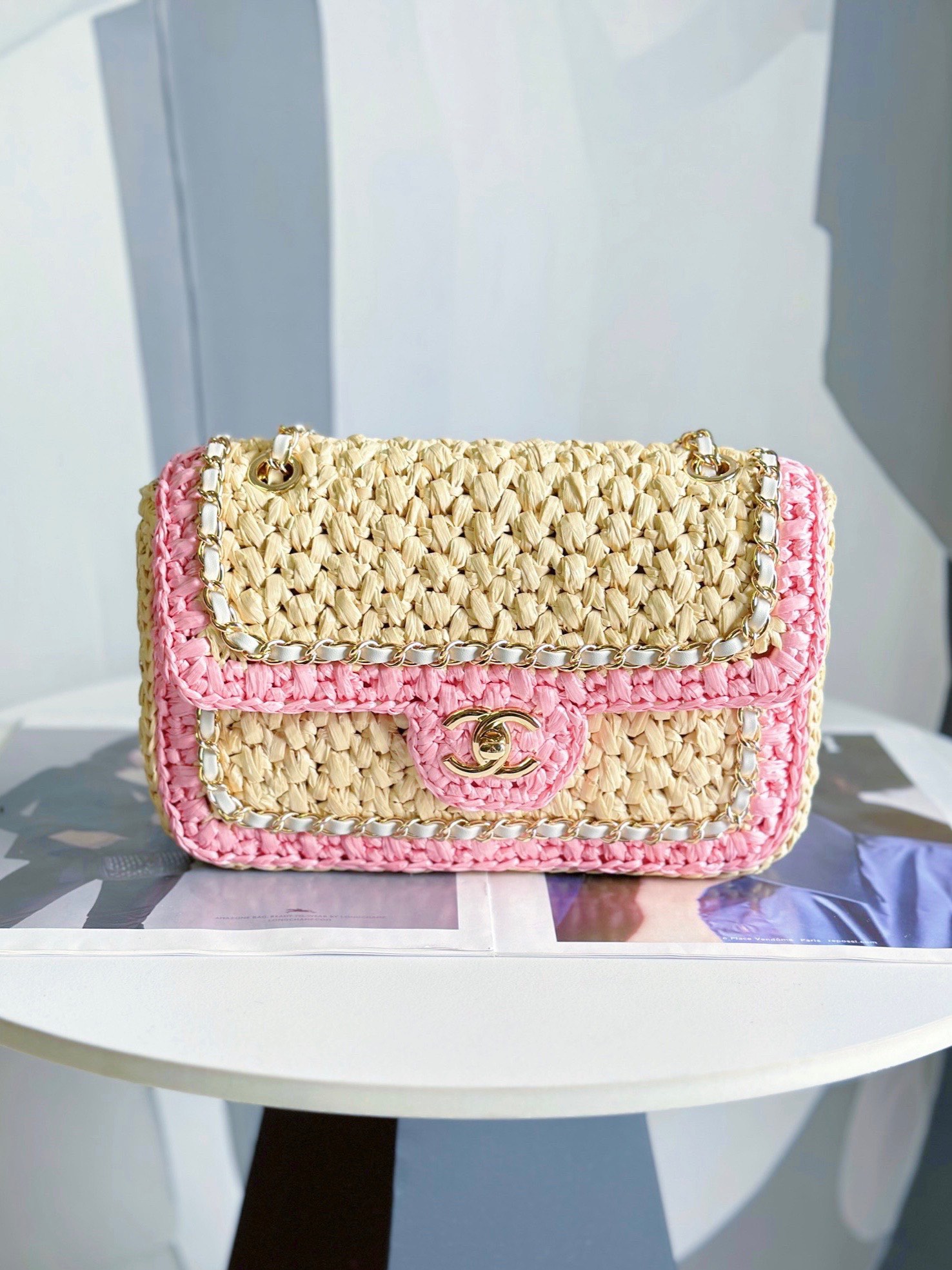 [TOP] CHANEL 24c Hand Woven Flab Bags - 18cm/23cm - GWH