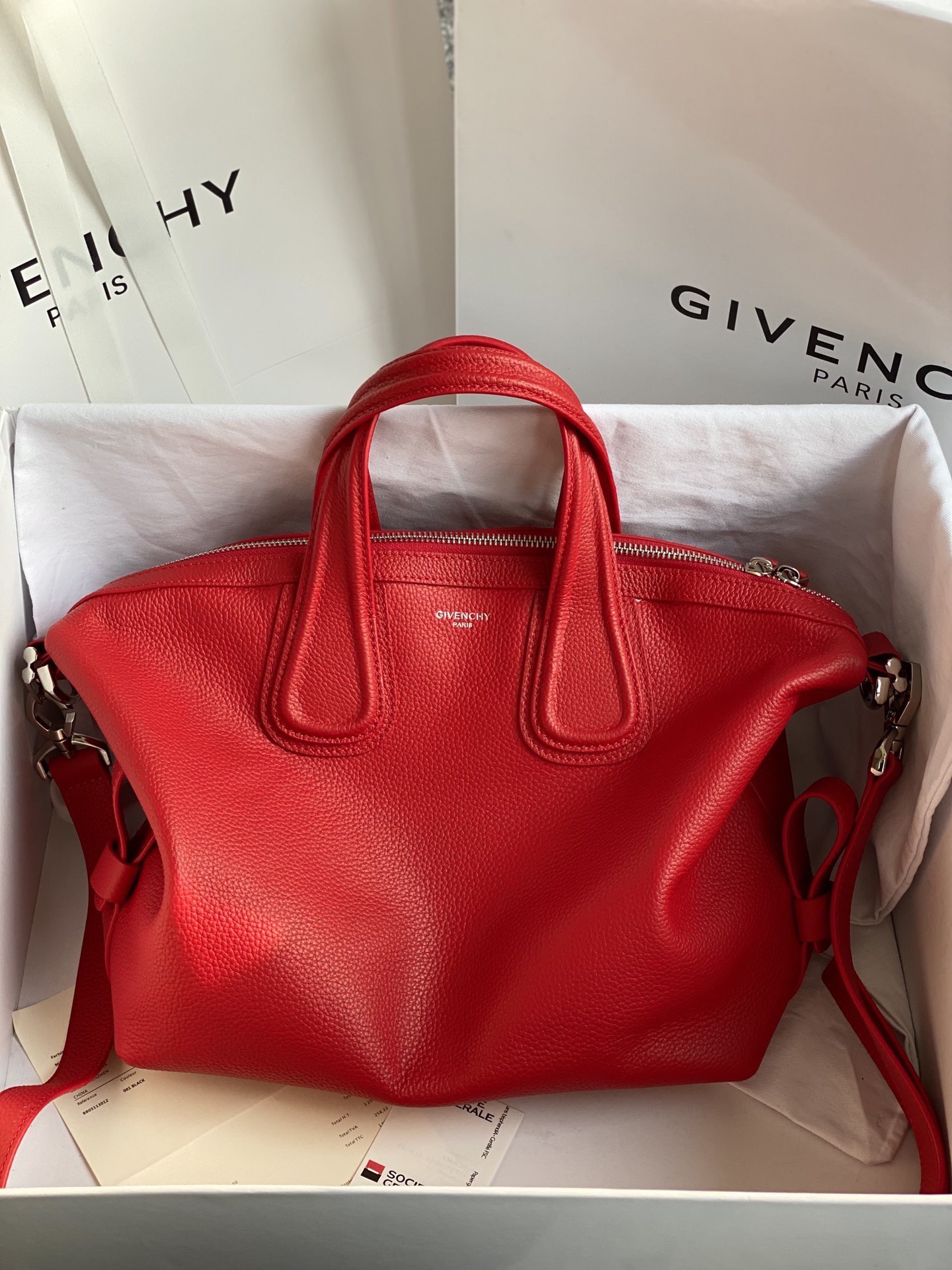 [TOP] GIVENCHY Nightingale Handbag Pebbled Cowhide 28cm - 2 Color