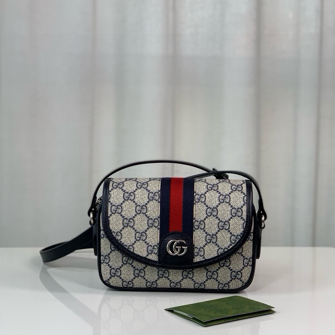 [TOP] GUCCI Ophidia Series GG Mini Bags 19X13X5cm - 2 Colors