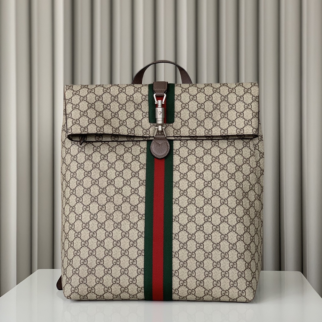 [TOP] GUCCI Jackie 1961 GG Backpack 52.5X33X18cm - SHW