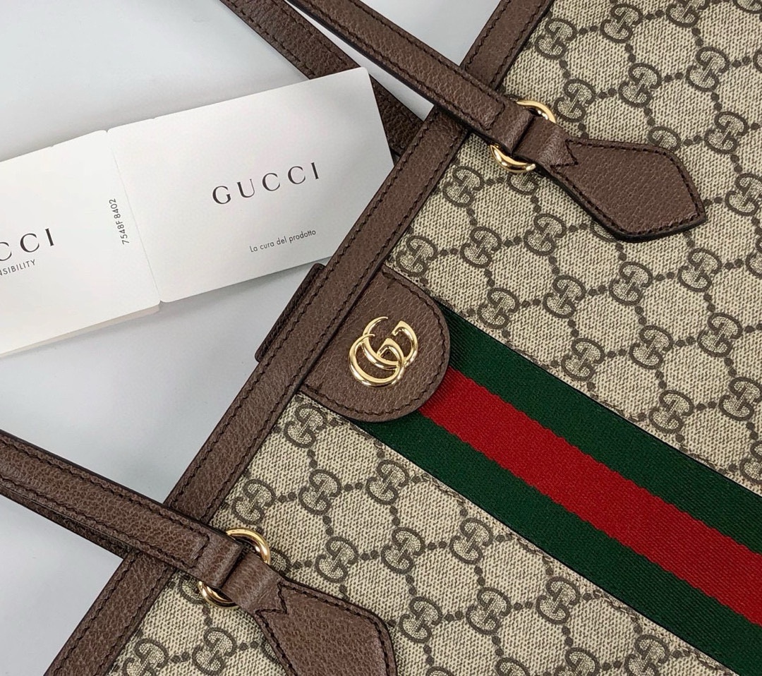 [TOP] GUCCI Ophidia Series Portable Tote Bag 38x28x14cm - GHW