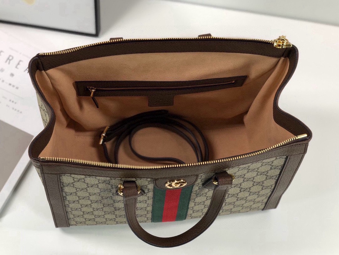 [TOP] GUCCI Ophidia Series Portable Tote Bags - 24x20x10cm/33x27.5x14.5cm - GHW