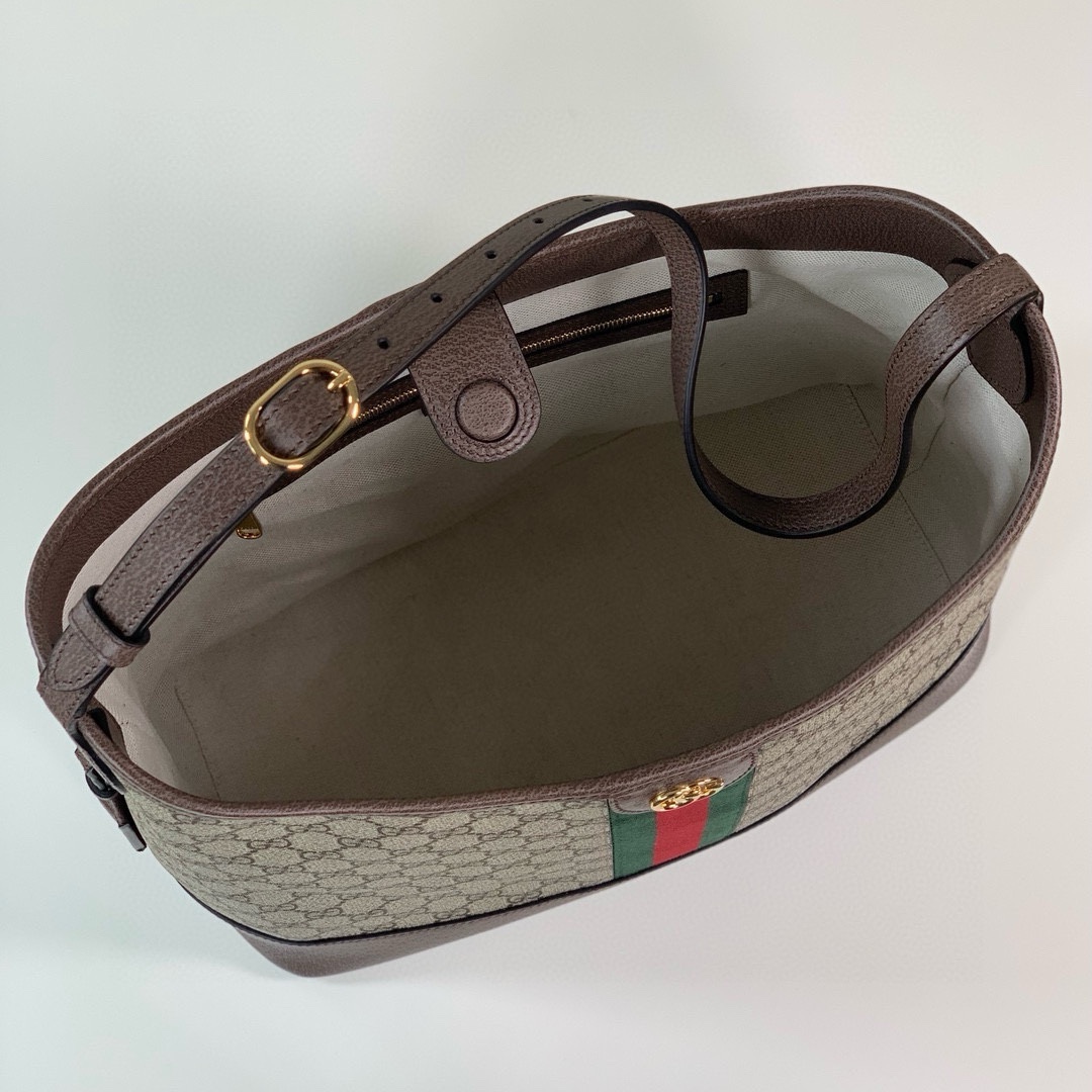 [TOP] GUCCI Ophidia Series GG Shoulder Backpack - 23X21X12cm/34X32X17cm - GHW