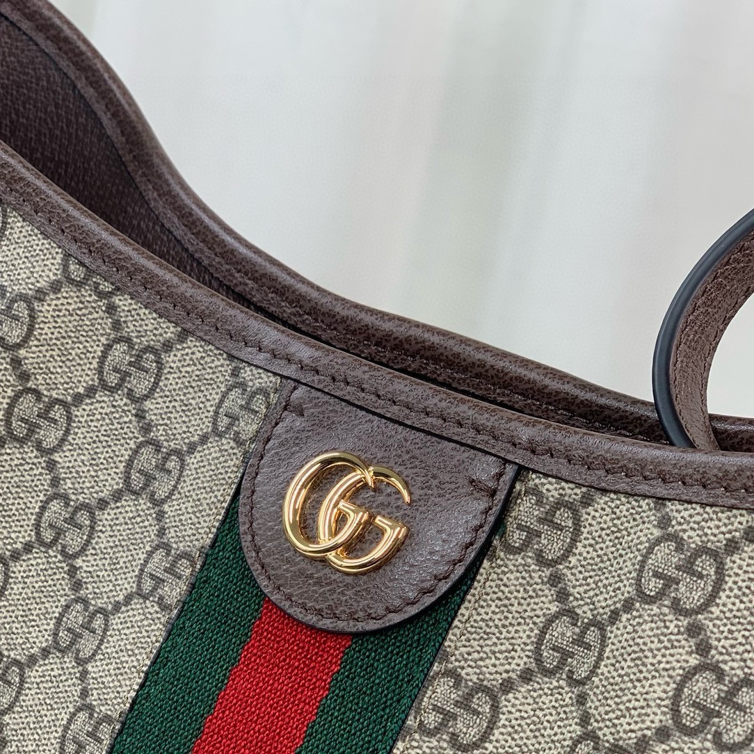 [TOP] GUCCI Ophidia Series GG Shoulder Backpack - 23X21X12cm/34X32X17cm - GHW