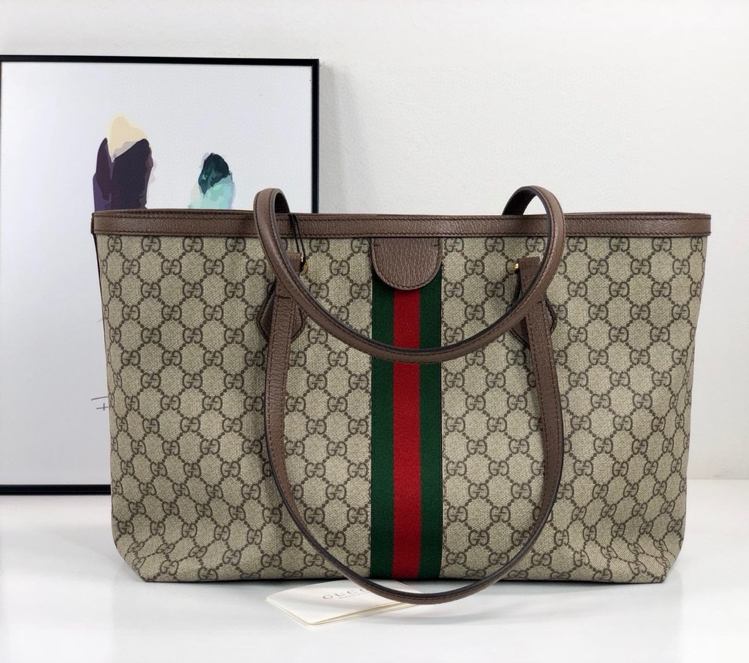 [TOP] GUCCI Ophidia Series Portable Tote Bag 38x28x14cm - GHW