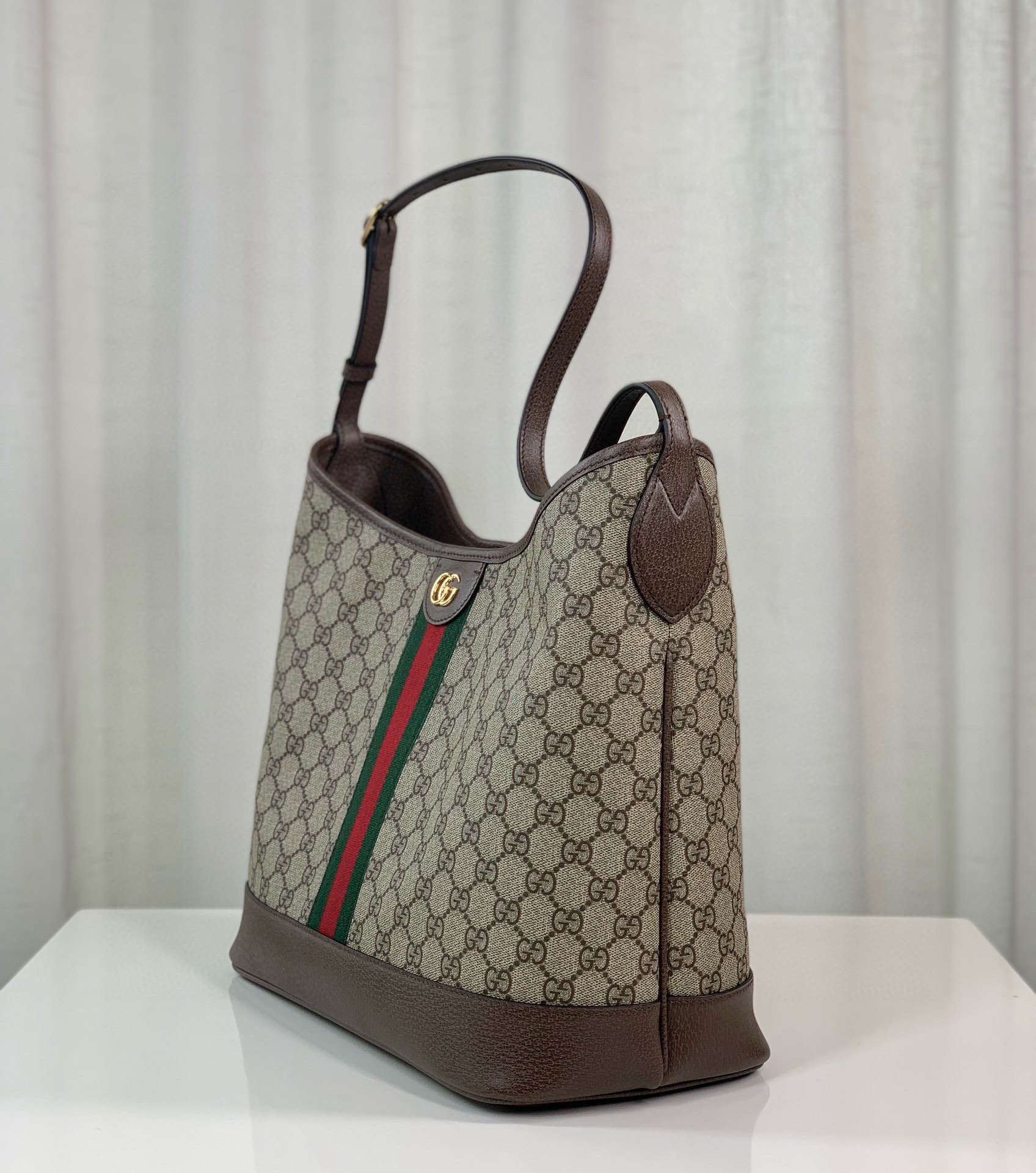 [TOP] GUCCI Ophidia Series GG Shoulder Backpack - 23X21X12cm/34X32X17cm - GHW