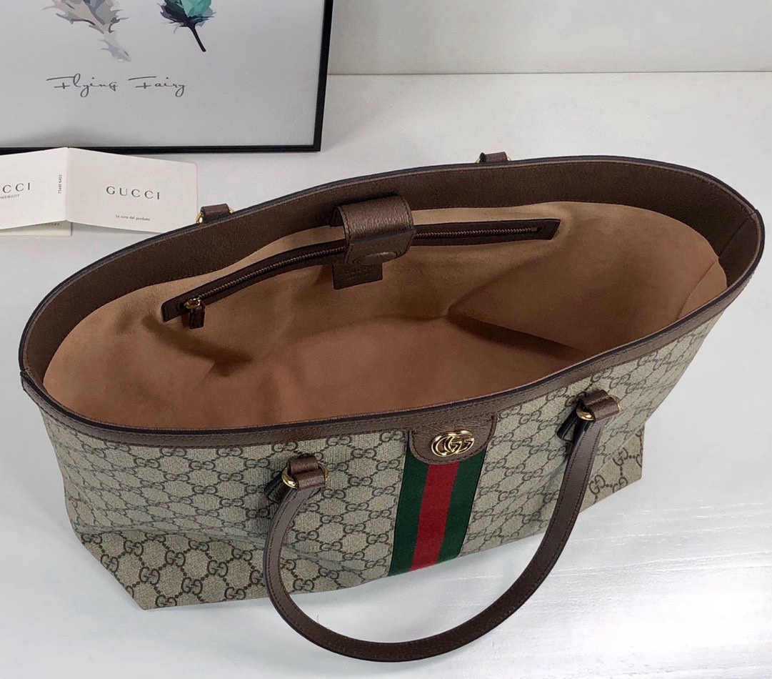 [TOP] GUCCI Ophidia Series Portable Tote Bag 38x28x14cm - GHW